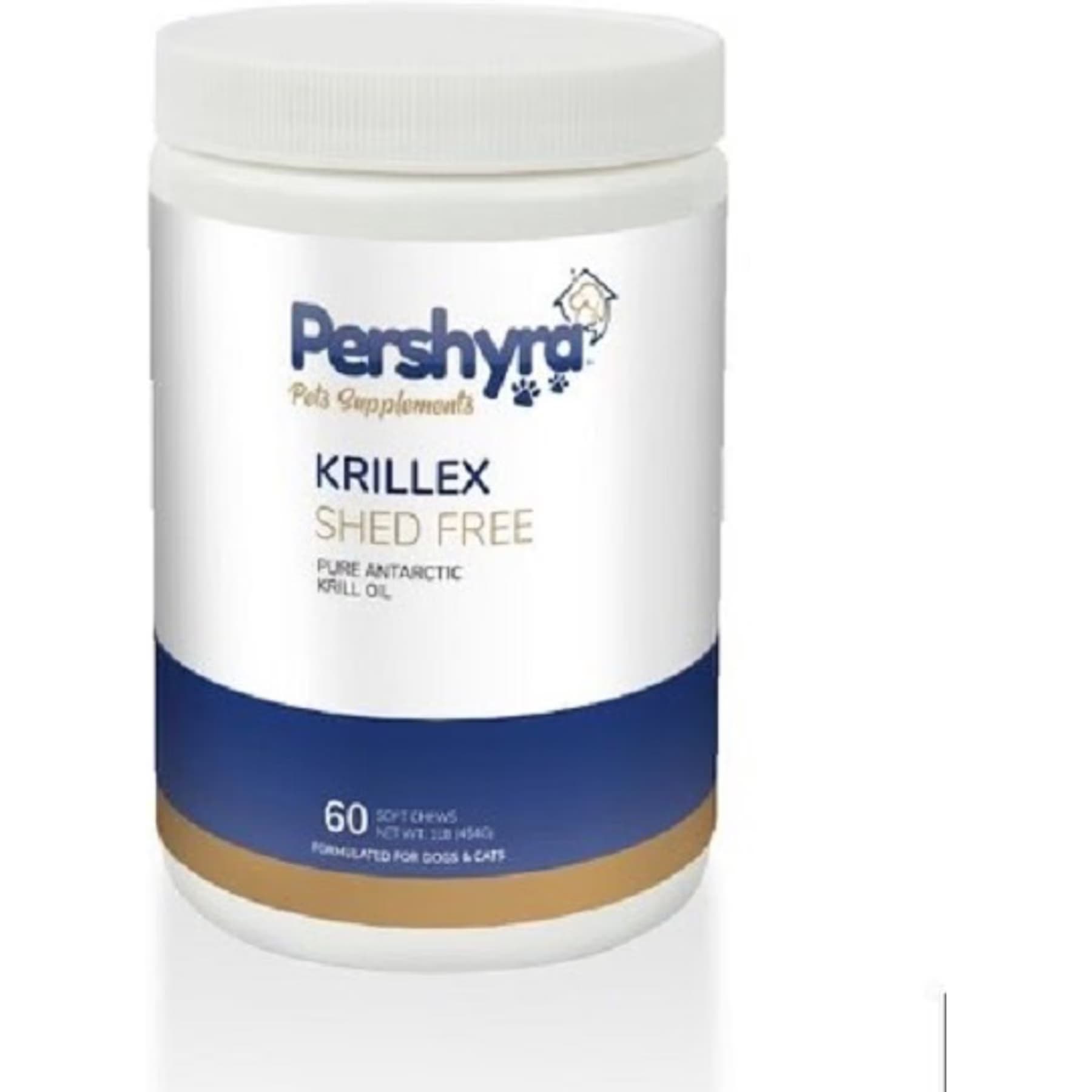 Pershyra Pershyra Krillex Shed Free Soft Chew Skin & Coat Dog Supplement