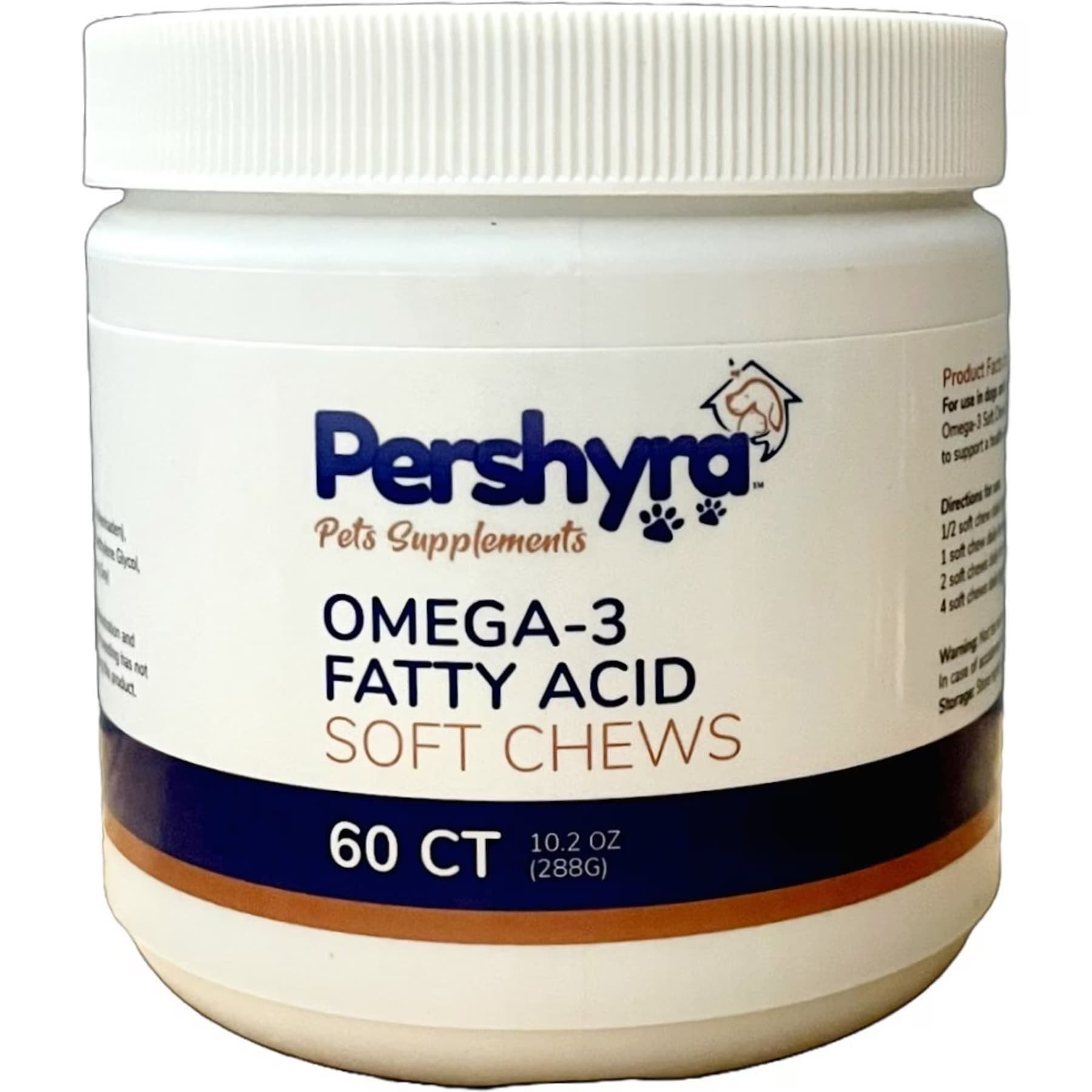 Pershyra Pershyra Omega 3 Soft Chews Skin & Coat Dog Supplement