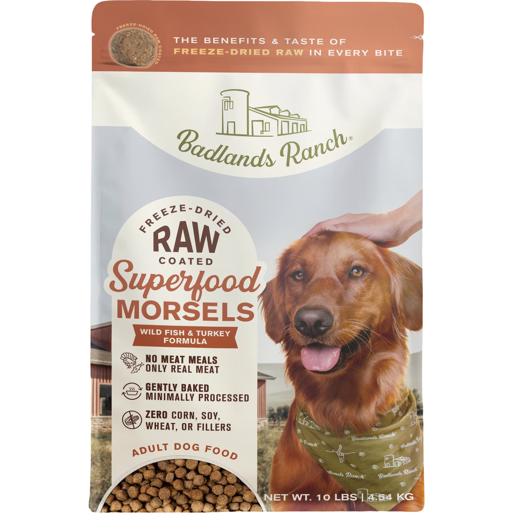 Badlands Ranch Badlands Ranch Superfood Complete Raw Coated Morsels Wild Fish Dry Dog Food