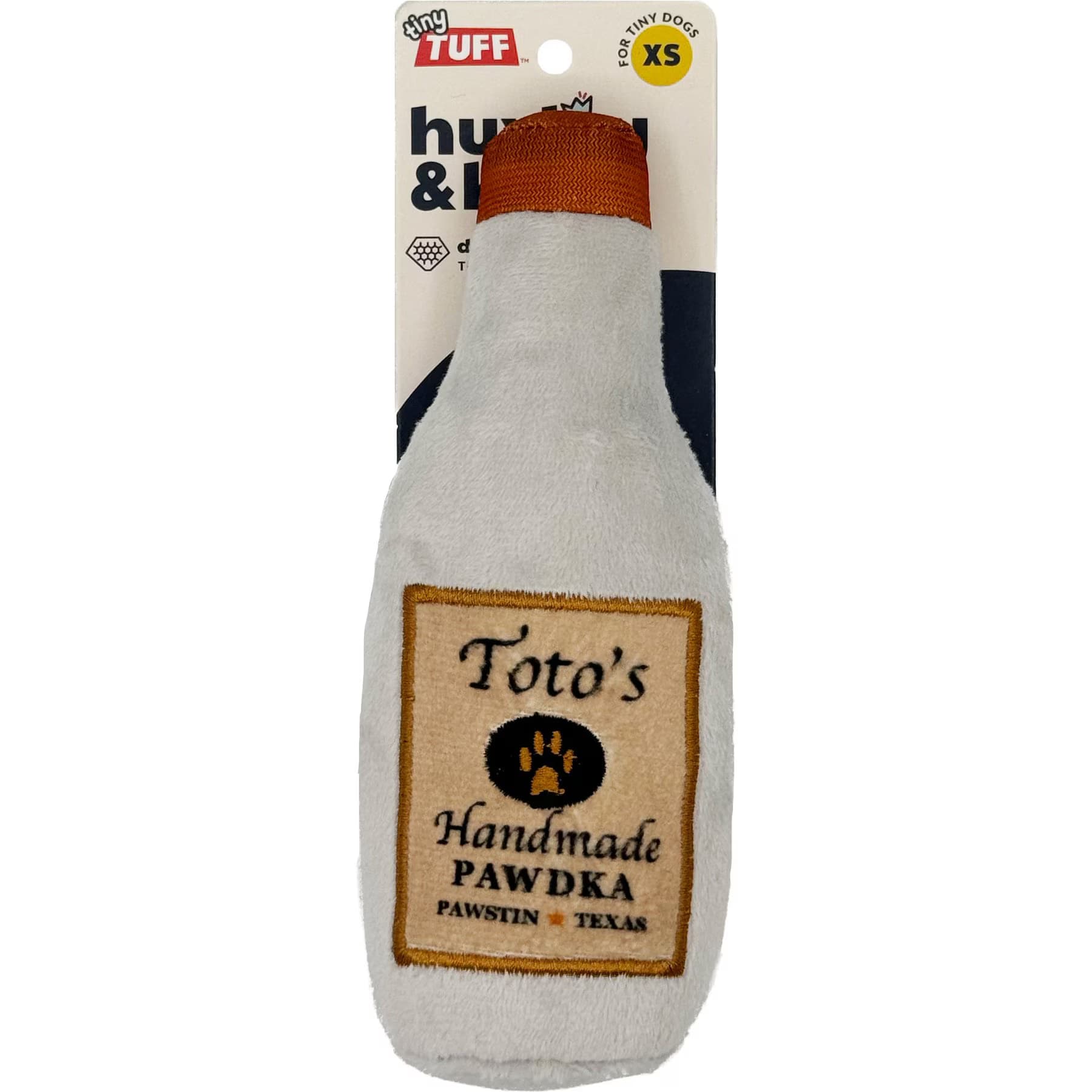 Huxley & Kent Huxley & Kent Tiny Tuff Toto’S Pawdka Dog Toy, Gray, One Size
