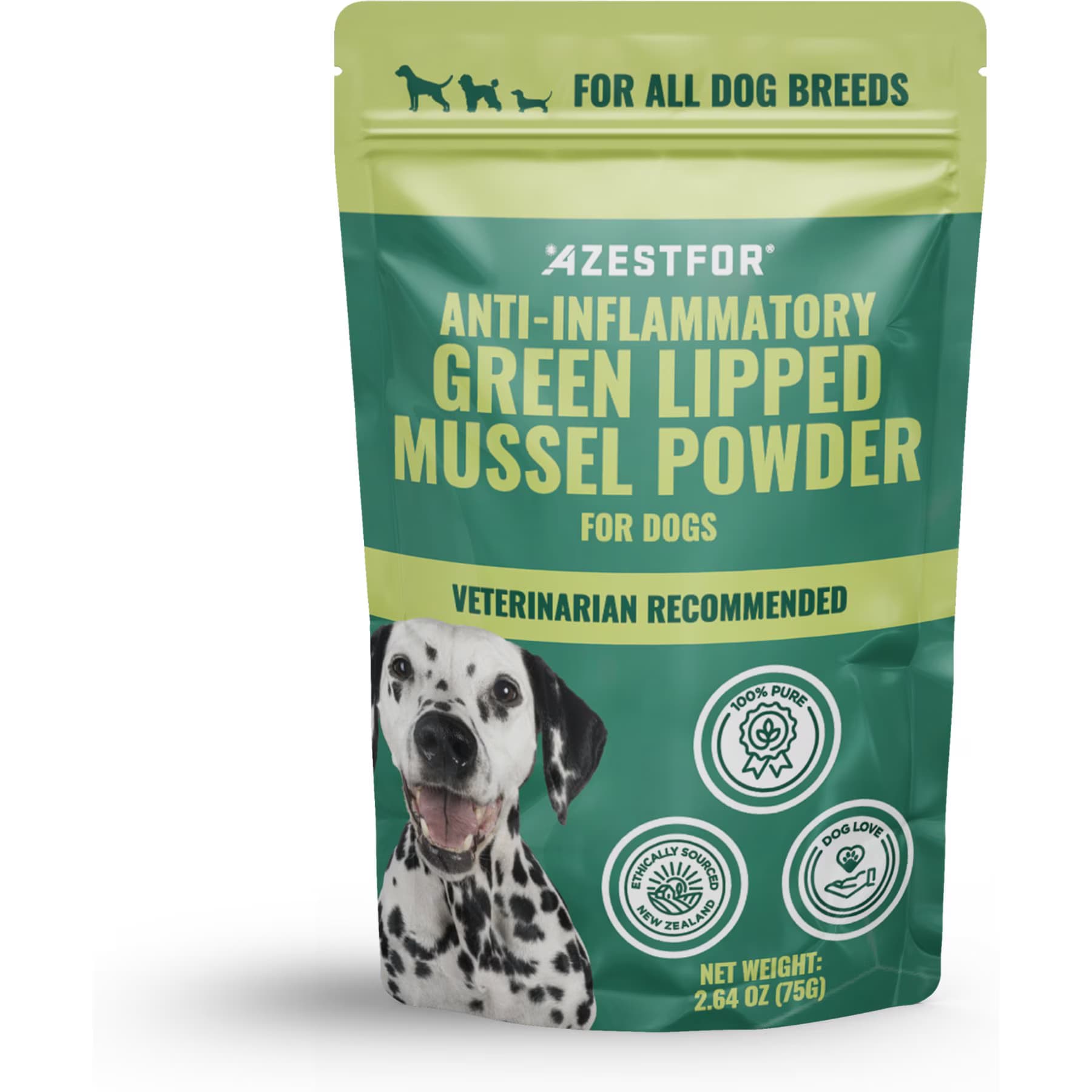 Azestfor Azestfor Anti-Inflammatory Green Lipped Mussel Powder Supplement for Dogs