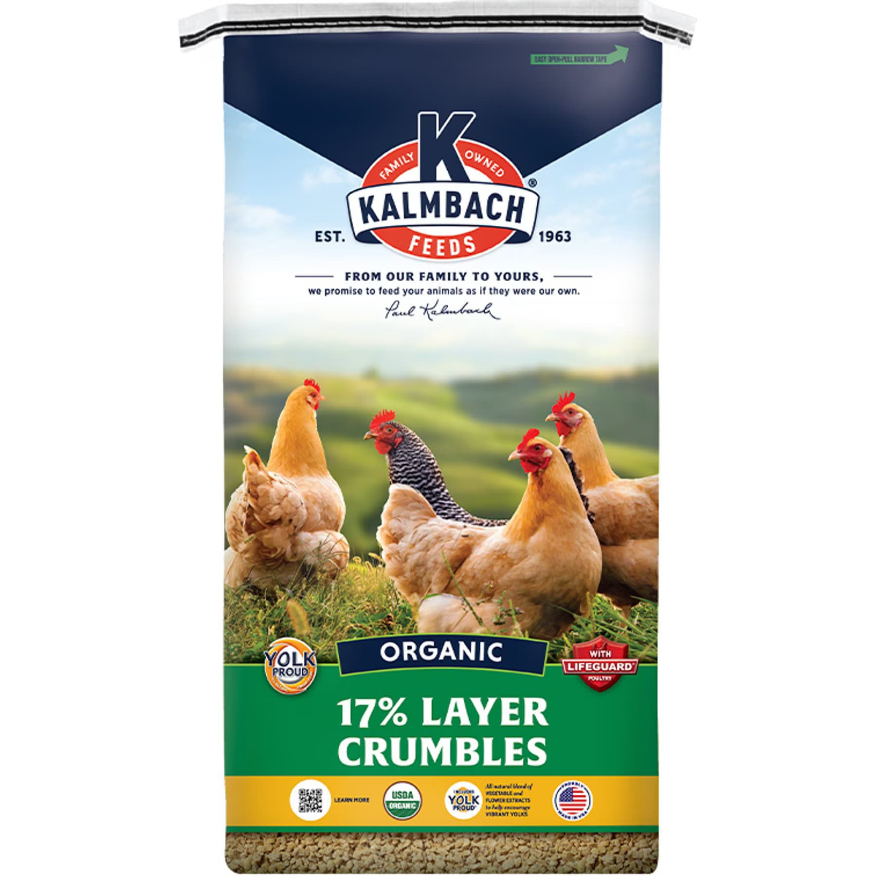 Kalmbach Feeds Kalmbach Feeds Organic 17% Layer Crumbles Chicken Feed