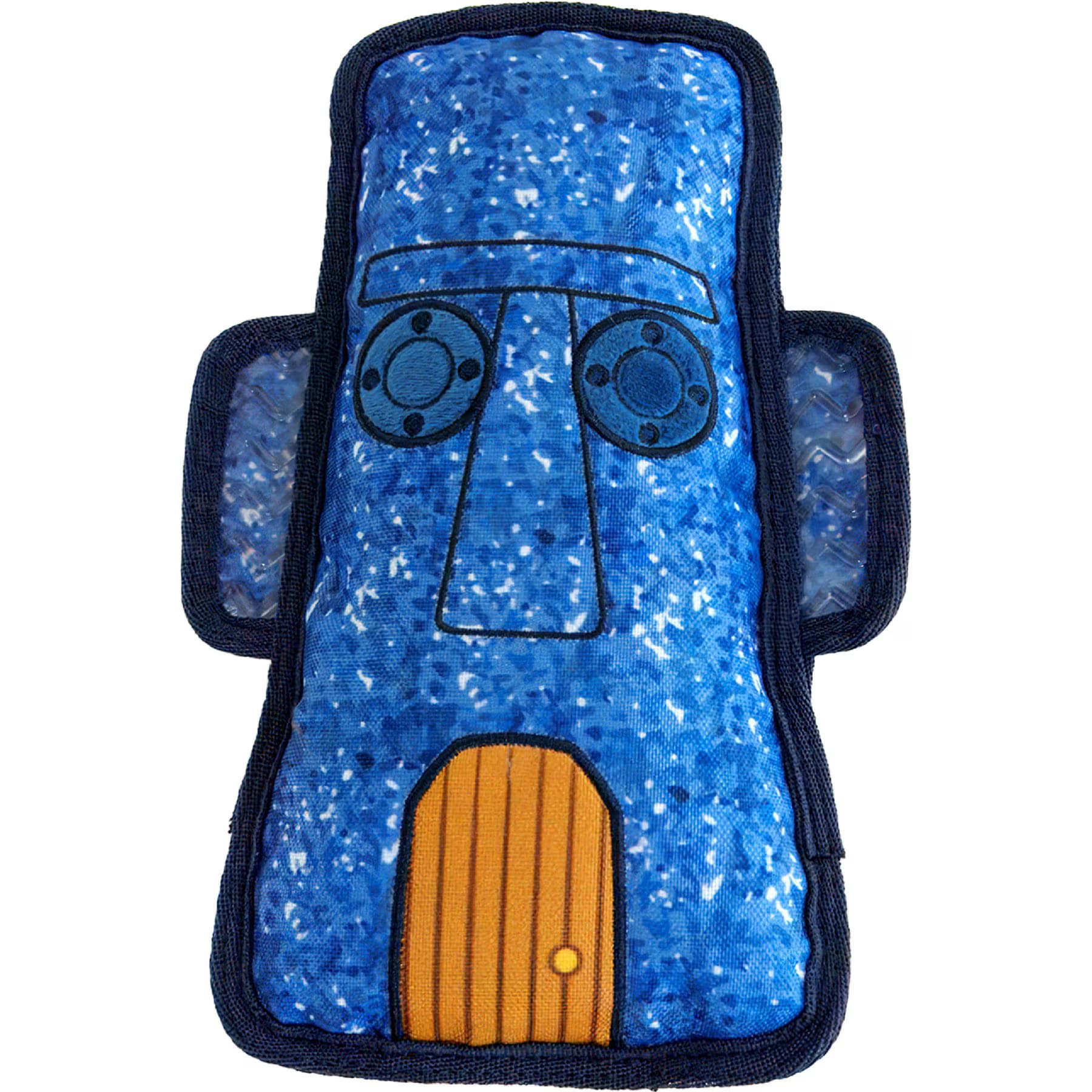 SpongeBob SpongeBob Tiki Tough Squeaky Plush Dog Toy, Blue