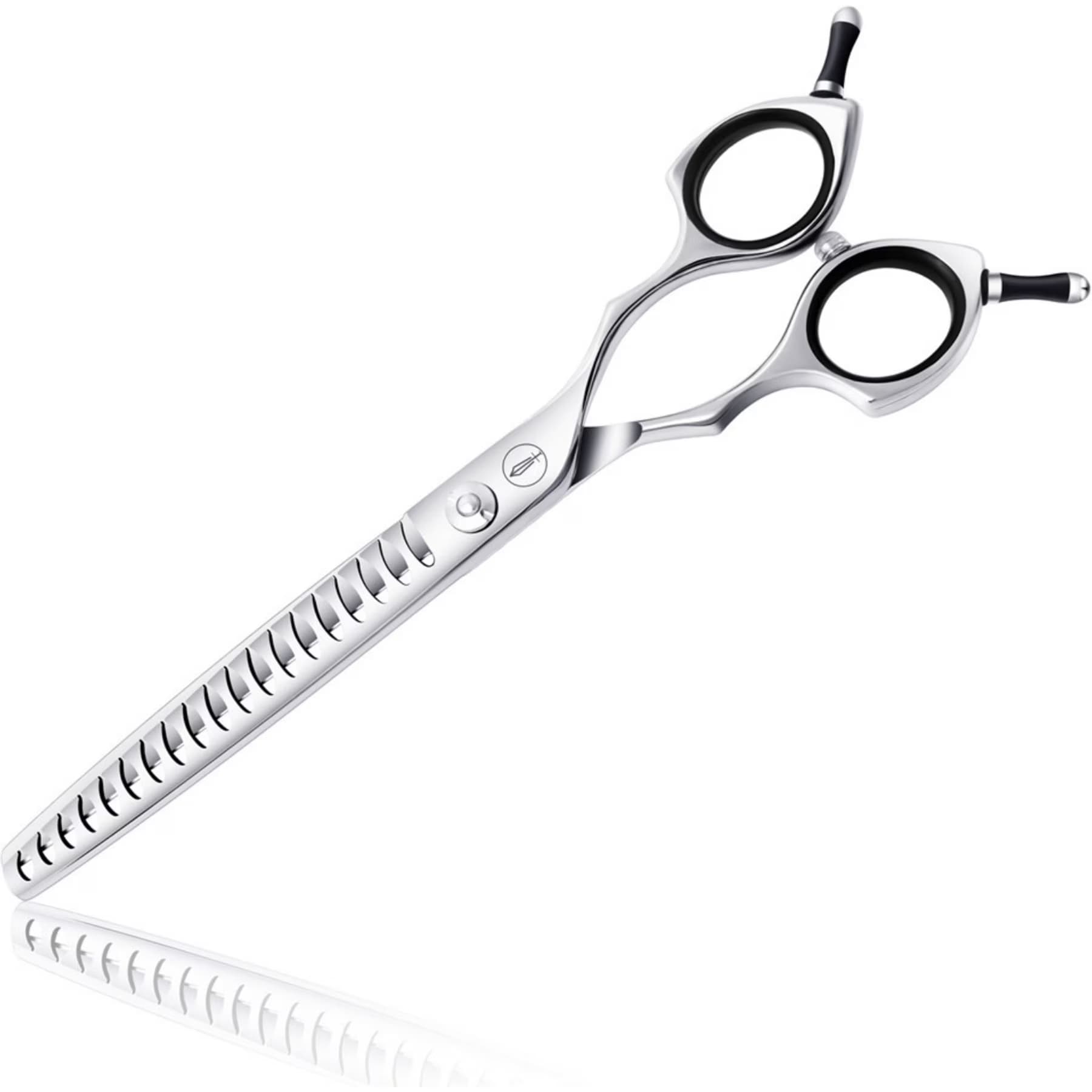 HASHIMOTO HASHIMOTO Chunker Dog & Cat Grooming Scissors, Silver, 7.0-in