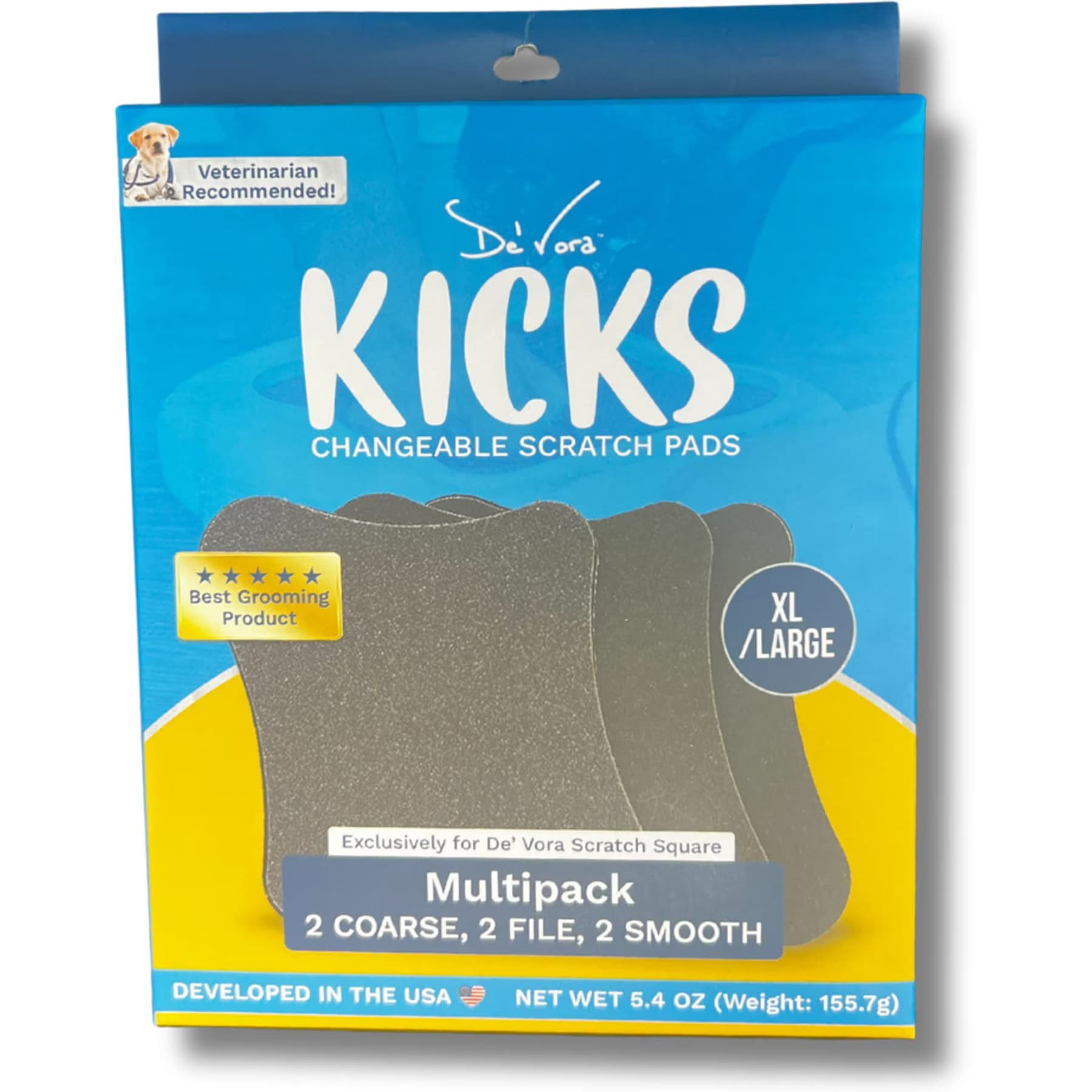 De' Vora De' Vora Kicks Dog & Cat Grooming Toy, Black, X-Large