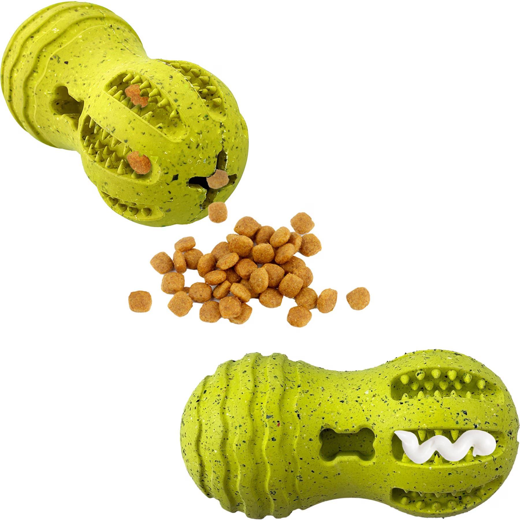 Arlee Home & Pet Arlee Home & Pet Max Fusion Made with Nike Grind Weeble Treat Dispensing Dog Toy, Yellow, Large