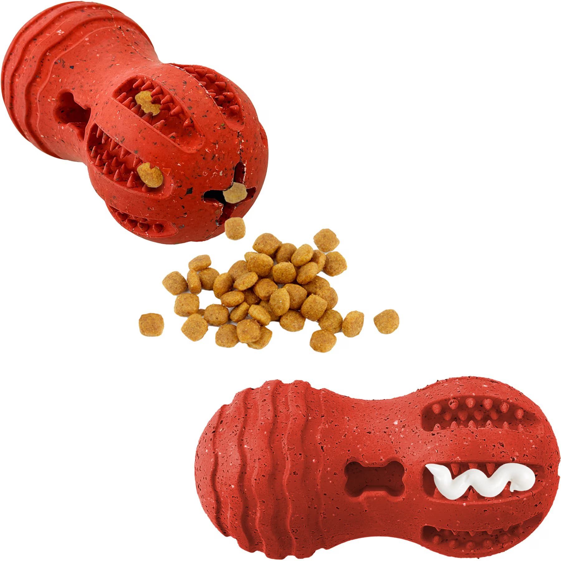 Arlee Home & Pet Arlee Home & Pet Max Fusion Made with Nike Grind Weeble Treat Dispensing Dog Toy, Red, Small