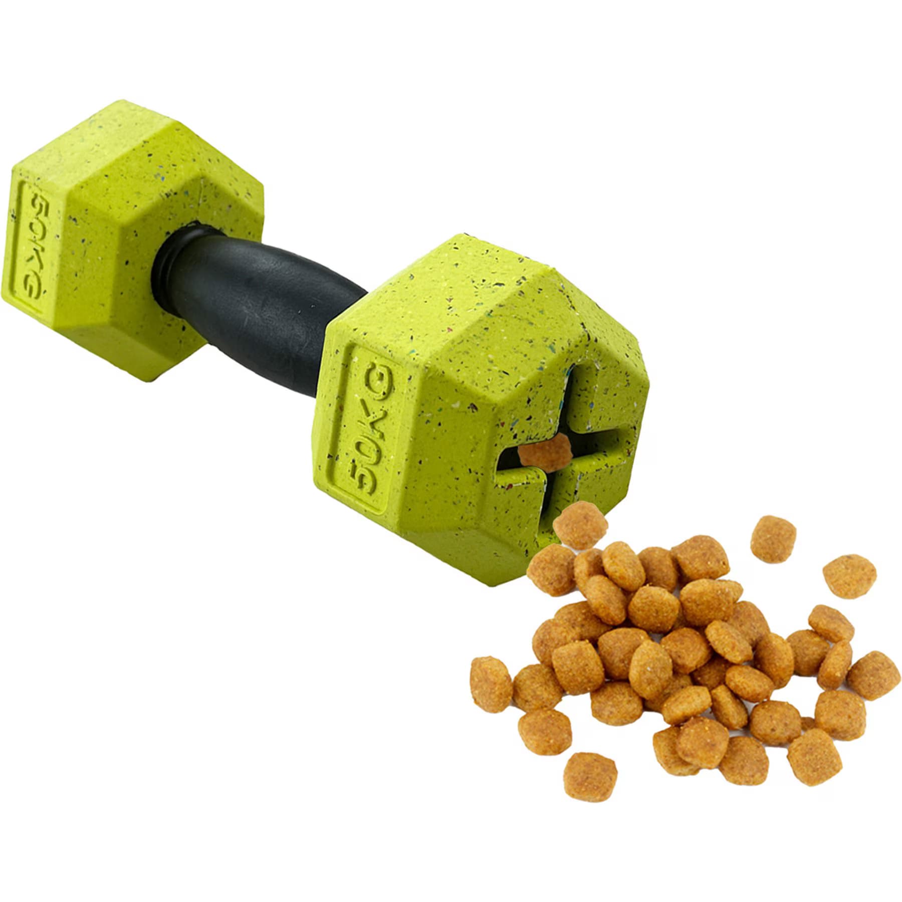 Arlee Home & Pet Arlee Home & Pet Max Fusion Nike Grind Dumbbell Treat Dispensing Dog Toy, Yellow, Large
