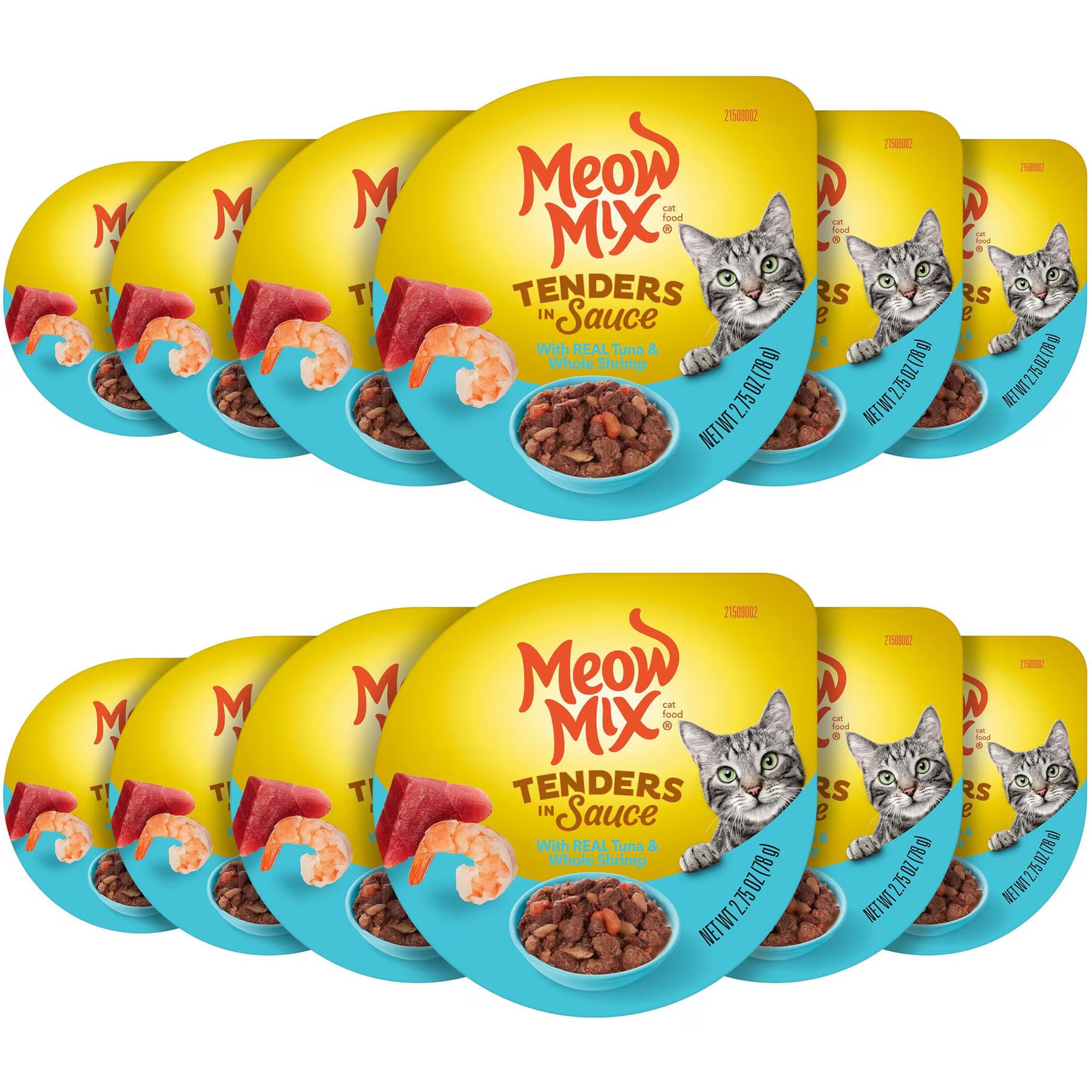 Meow Mix Tender Favorites with Real Tuna & Whole Shrimp in Sauce Cat Food, 2.75-oz cup — view 2