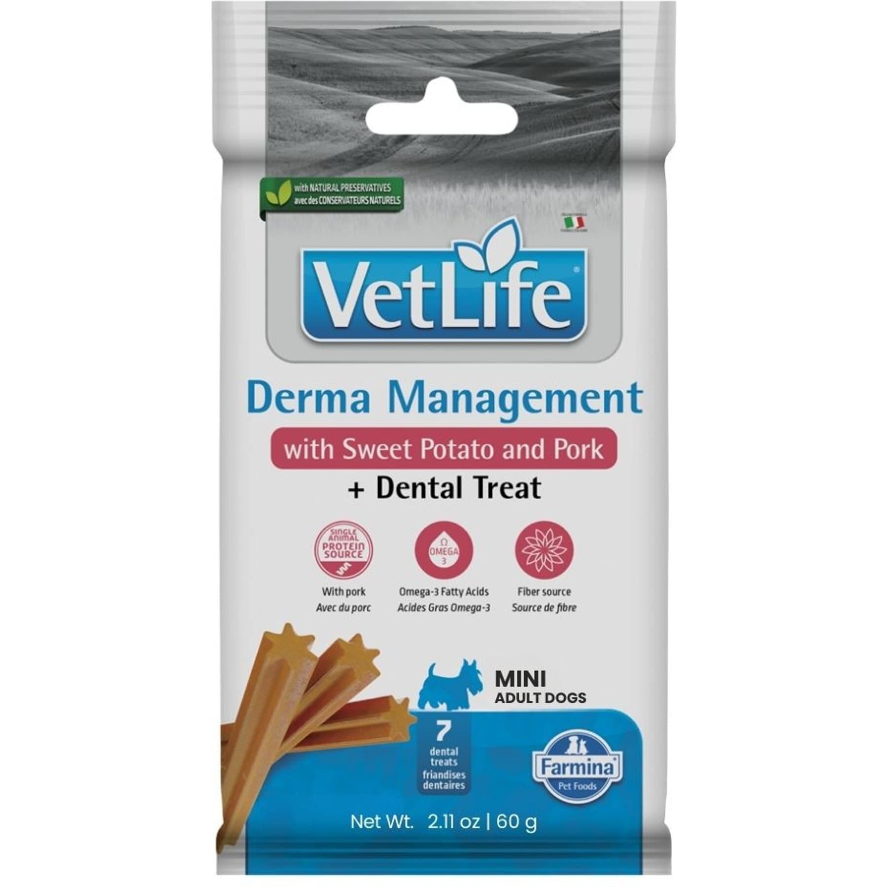 Farmina Vet Life Farmina Vet Life Derma Management with Sweet Potato & Pork Adult Mini Dog Treats