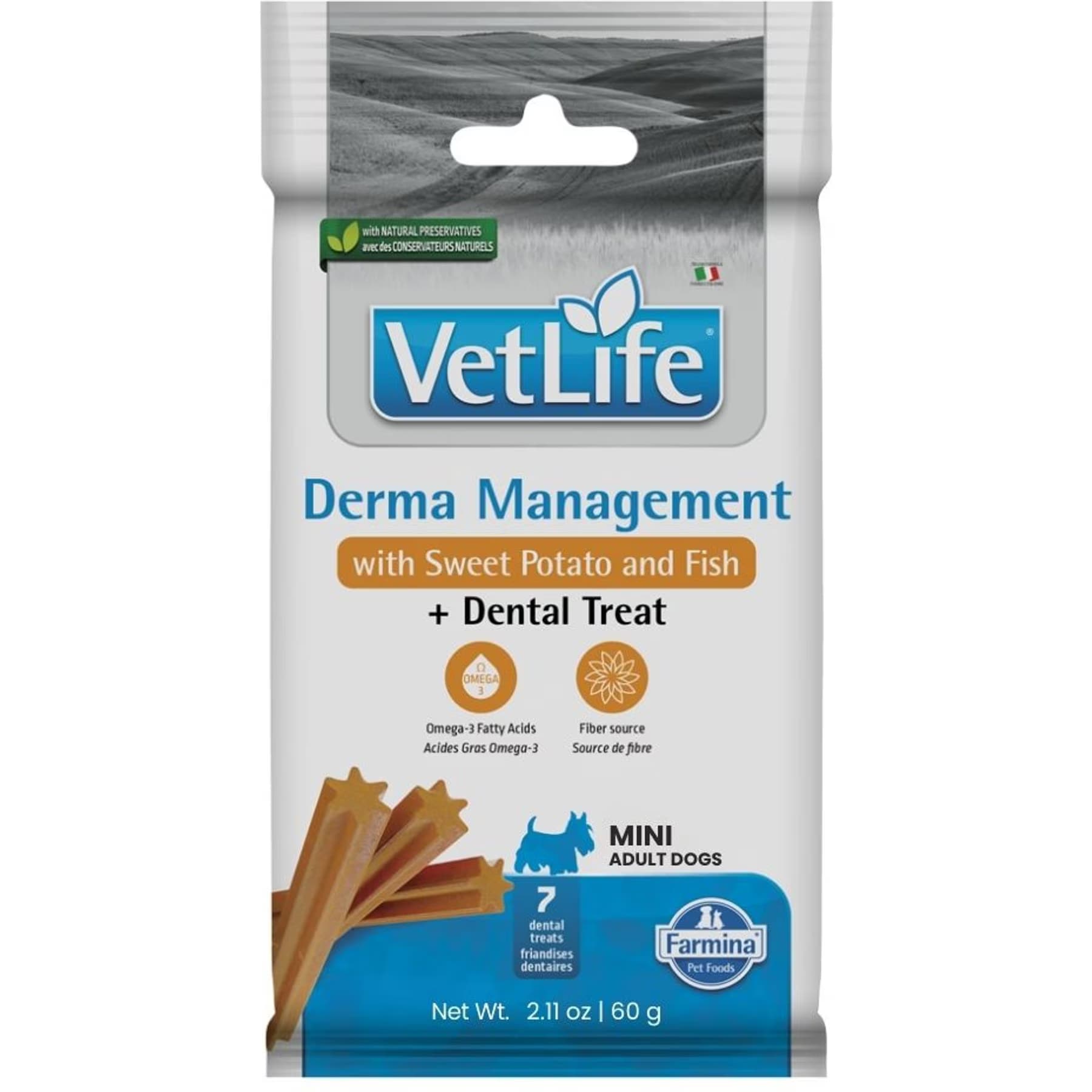 Farmina Vet Life Farmina Vet Life Derma Management with Sweet Potato & Fish Adult Mini Dog Treats