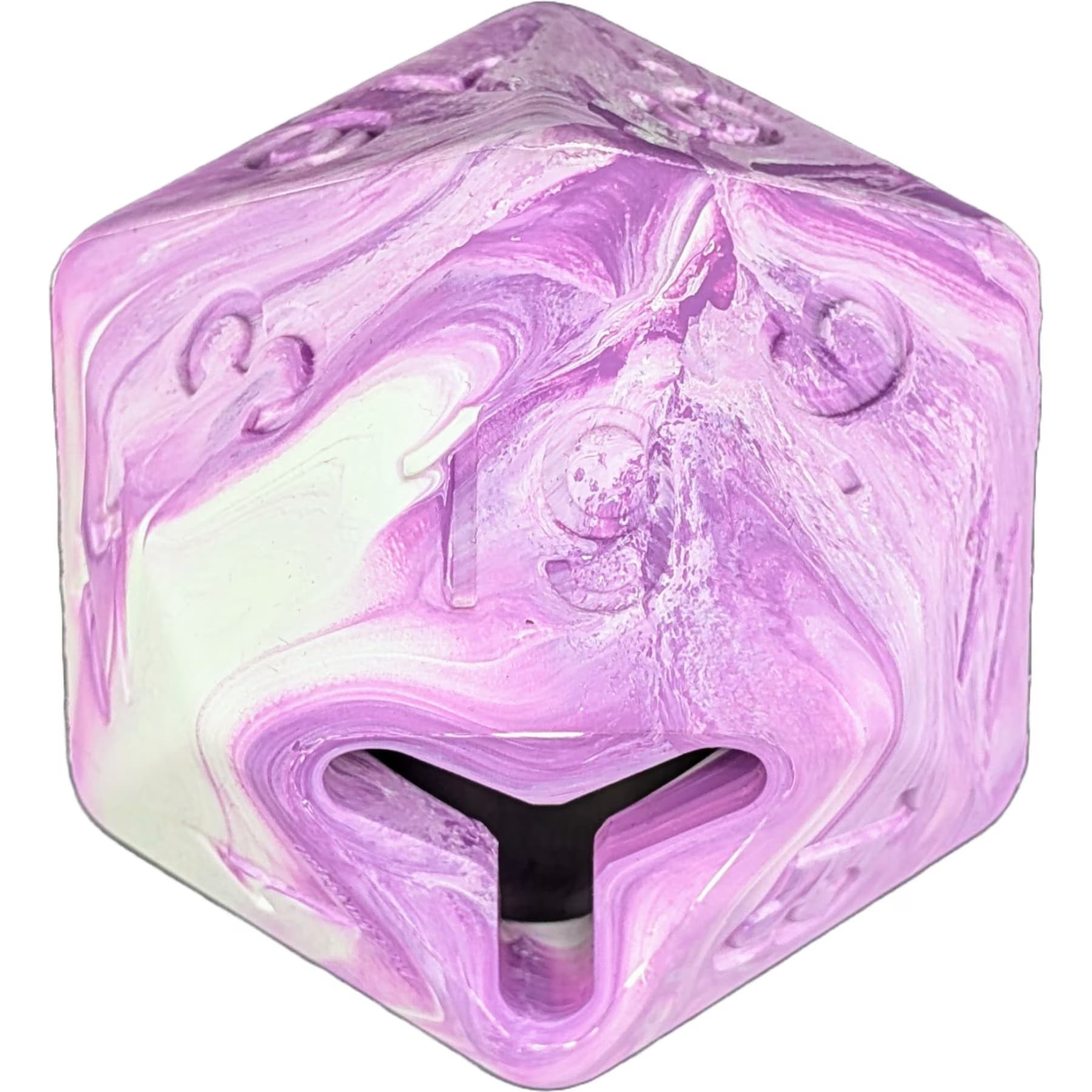 Pawlymorph Pet Toys Pawlymorph Pet Toys D20 Psionic Purple Barbarian Strength Treat Dispensing Dog Toy, Purple