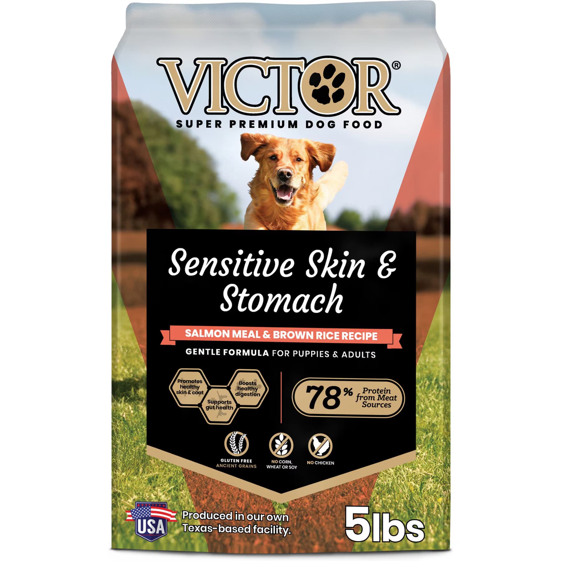 VICTOR VICTOR Sensitive Skin & Stomach Salmon Meal & Brown Rice Recipe Salmon & Brown Rice Dry Dog Food