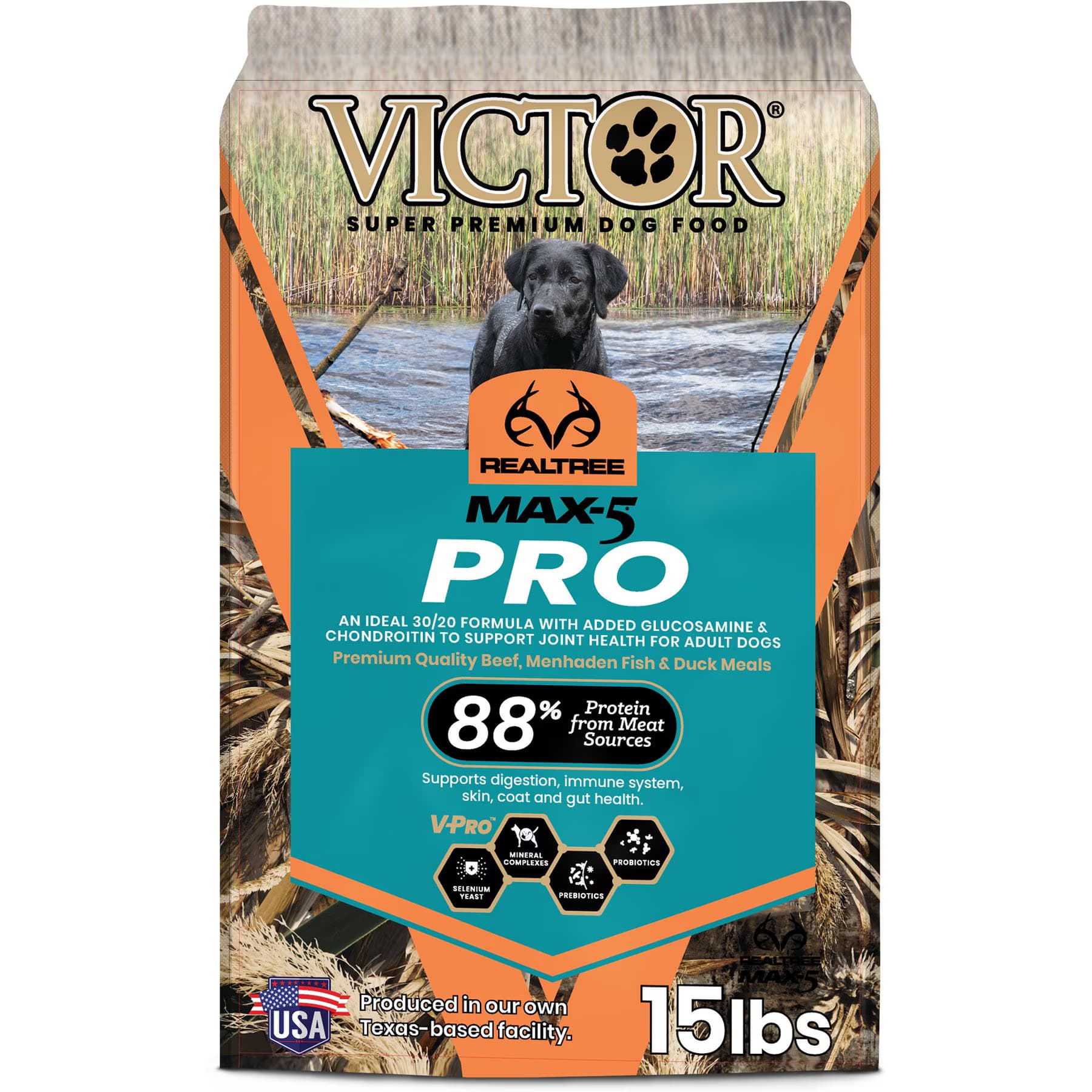 VICTOR VICTOR Realtree Max-5 Pro 30/20 High Protein Joint Support Active Sporting Dry Dog Food, 80-lb bundle