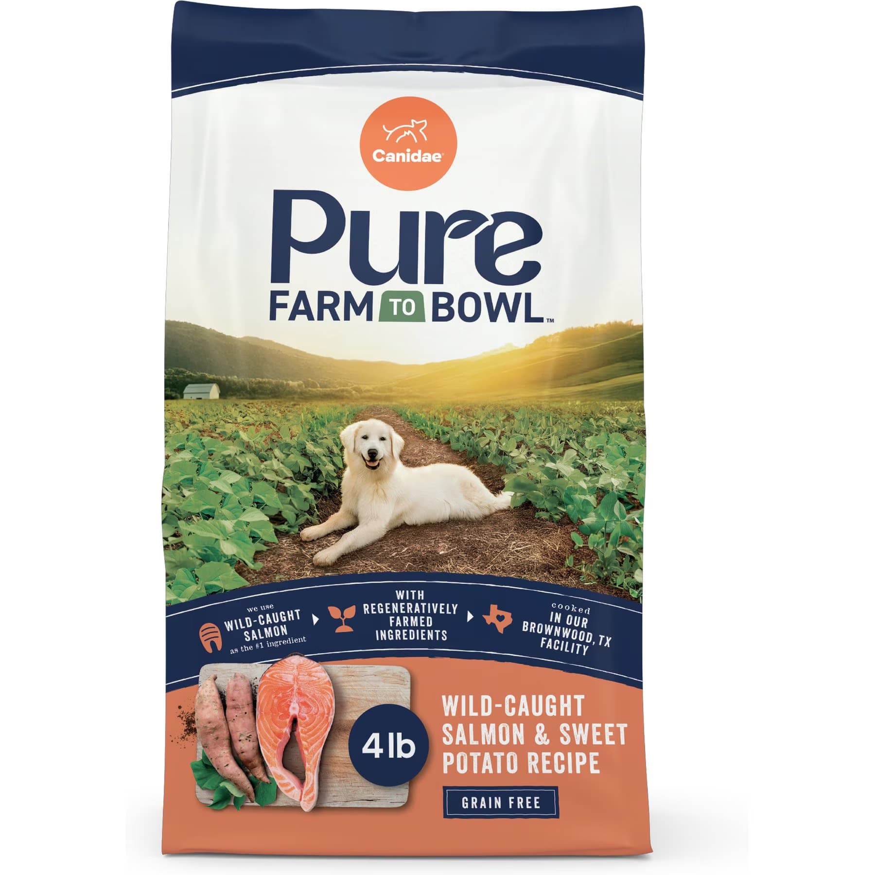 CANIDAE CANIDAE Pure Farm to Bowl Wild-Caught Salmon & Sweet Potato Recipe Dry Dog Food