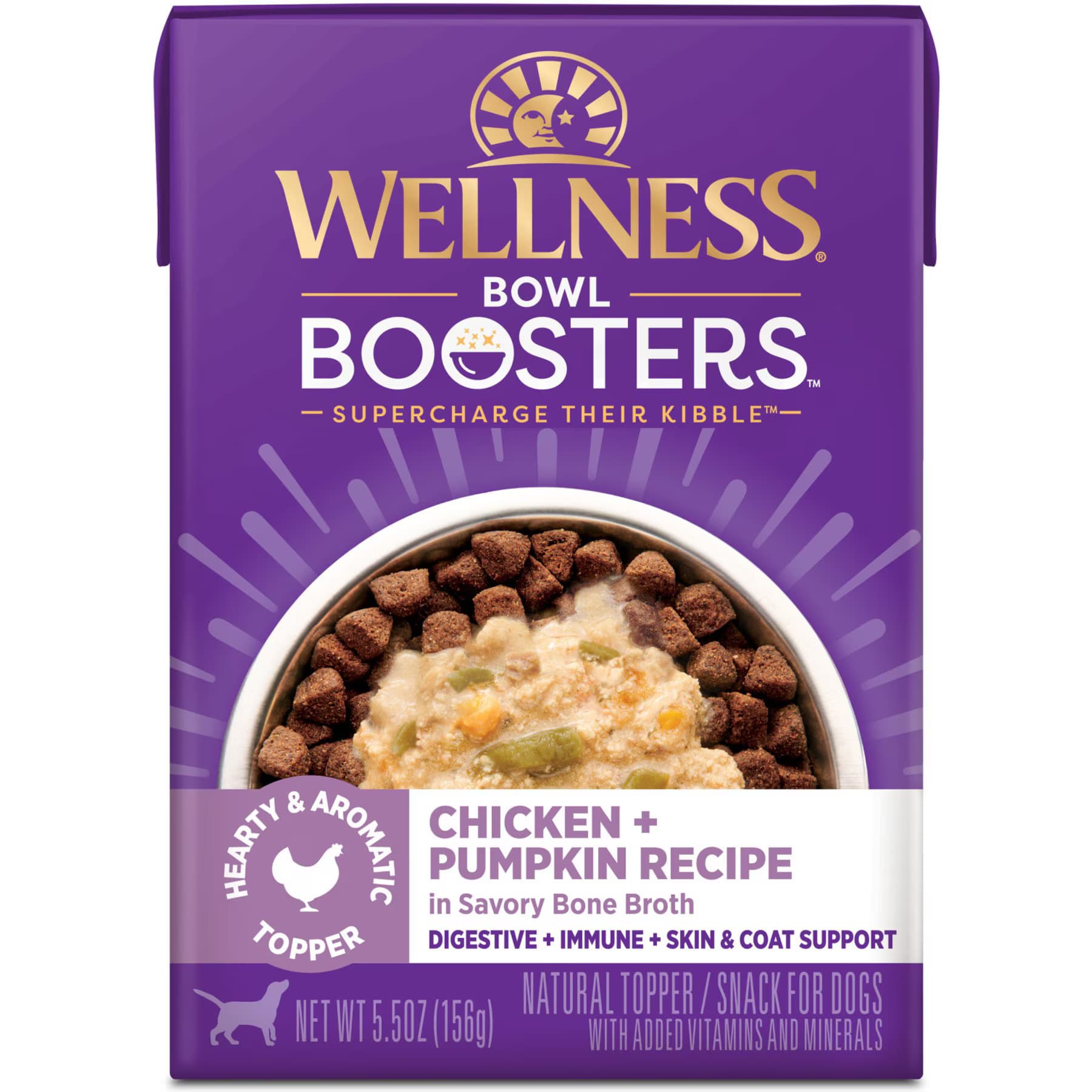 Wellness Wellness Bowl Boosters Hearty Toppers Chicken Wet Dog Toppers
