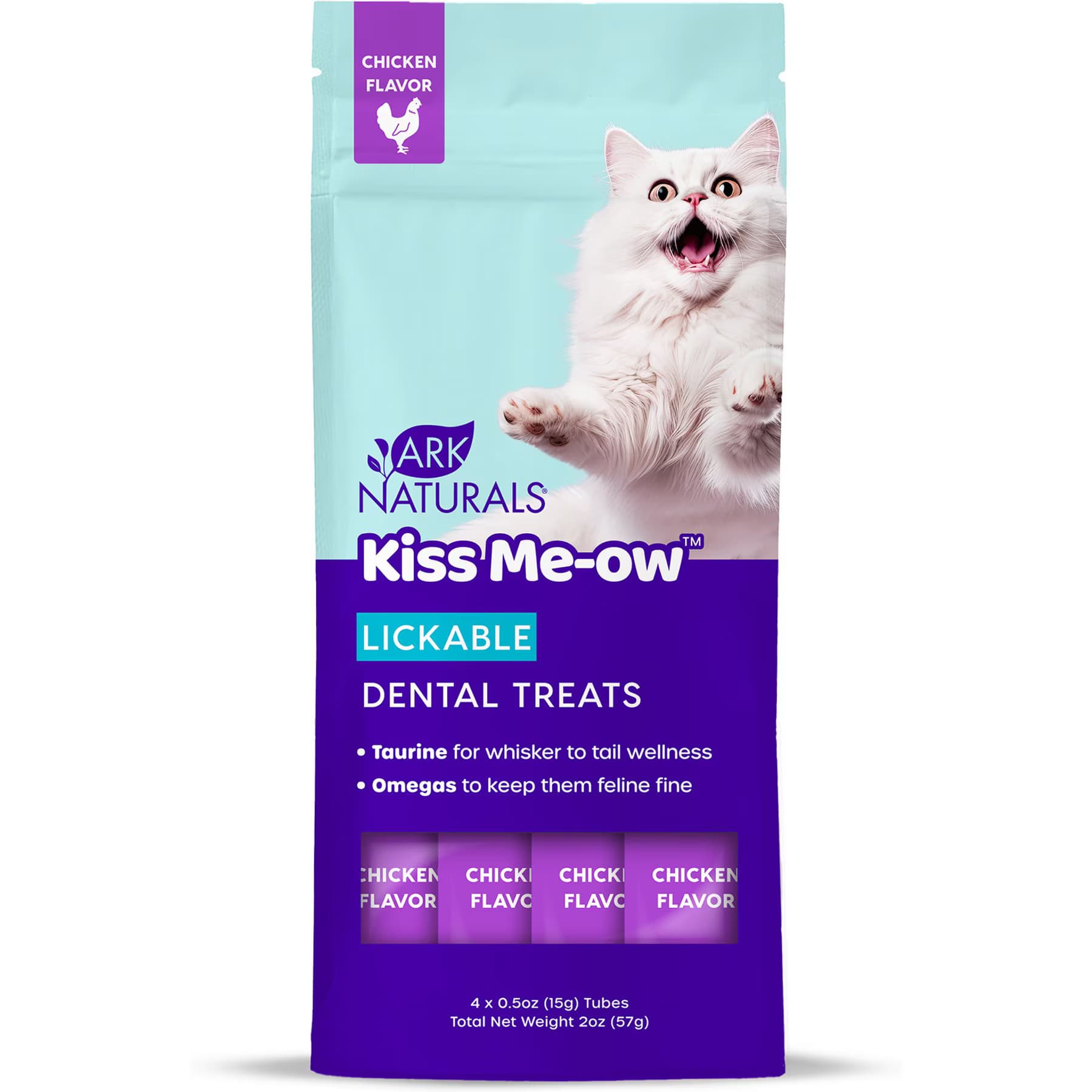 Ark Naturals Ark Naturals Kiss Me-Ow Chicken Lickable Dental Cat Treats