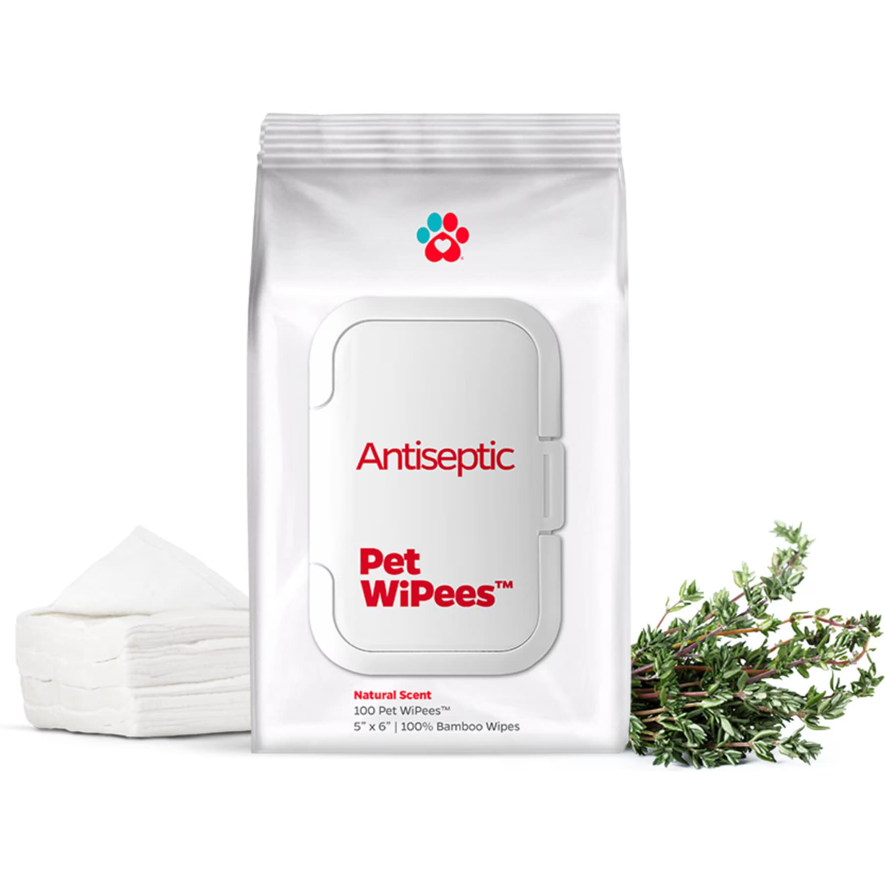 Pet Parents Pet Parents Pet WiPees Antiseptic Antibacterial & Antifungal Chlorhexidine & Ketoconazole Dog & Cat Grooming Wipes