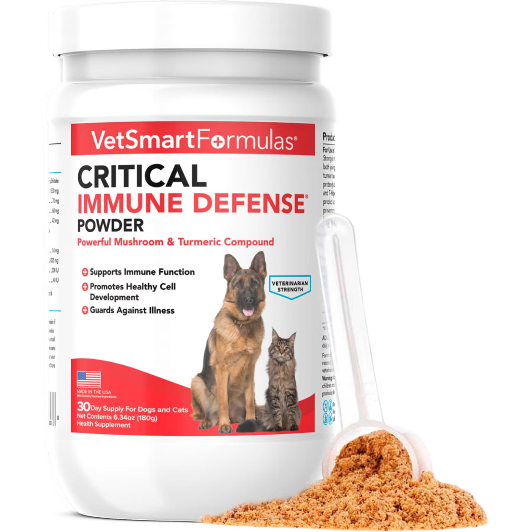 VetSmart Formulas VetSmart Formulas Critical Immune Defense Mushroom & Turmeric Compound Dog & Cat Supplement