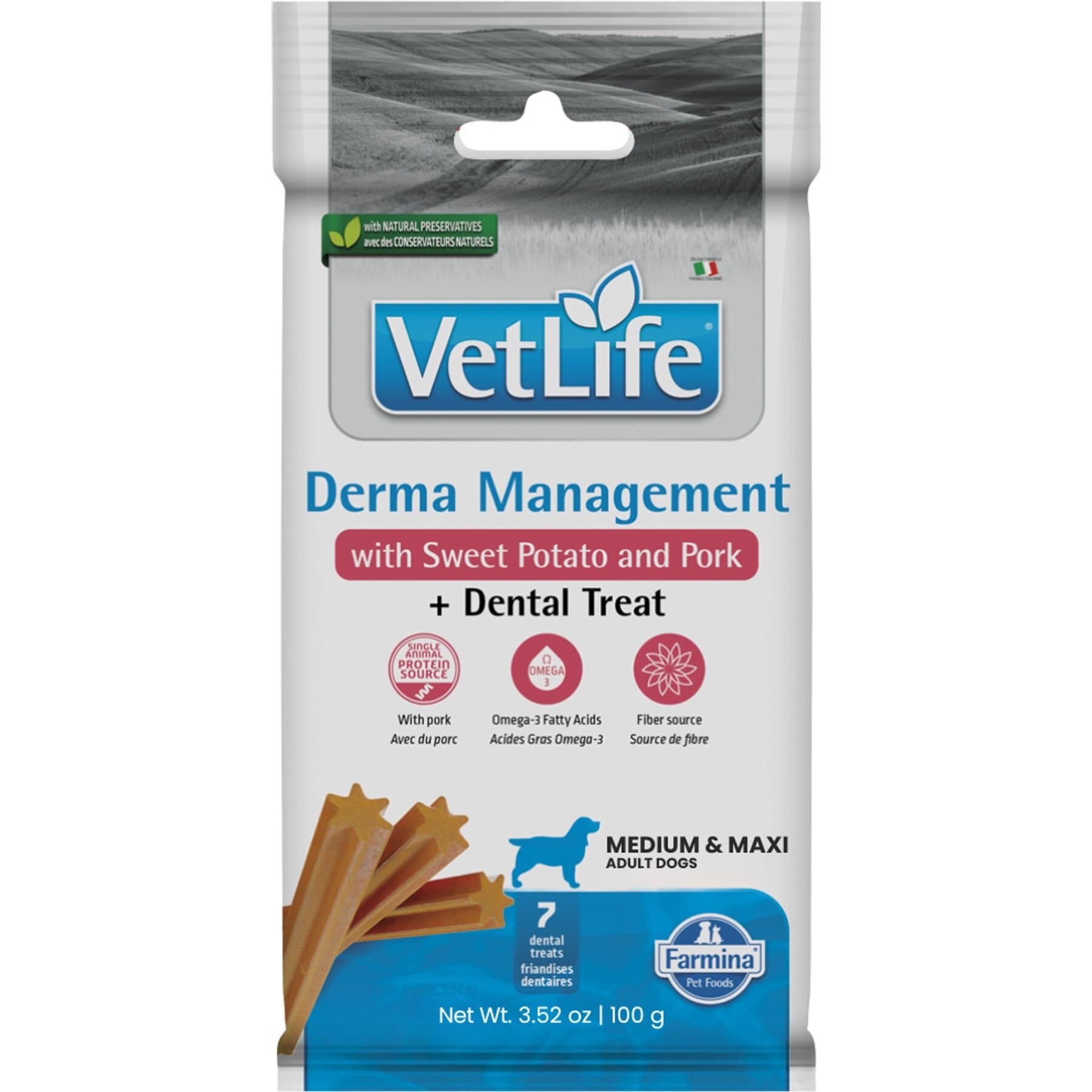 Farmina Vet Life Farmina Vet Life Derma Management Sweet Potato & Pork Adult Dog Treats