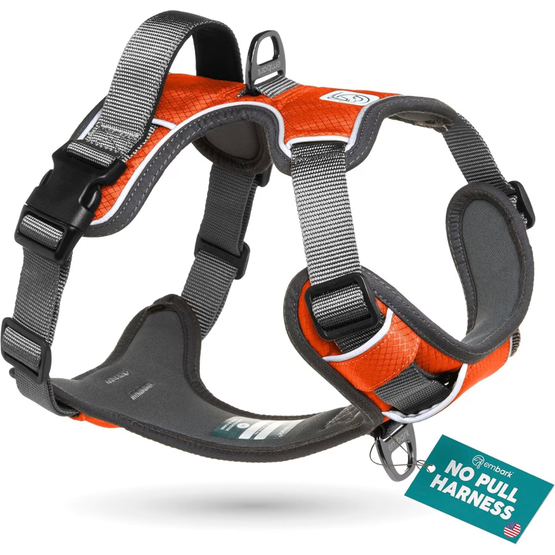 Embark Harness Co. Embark Harness Co. Adventure No Pull Dog Harness, Orange, X-Small
