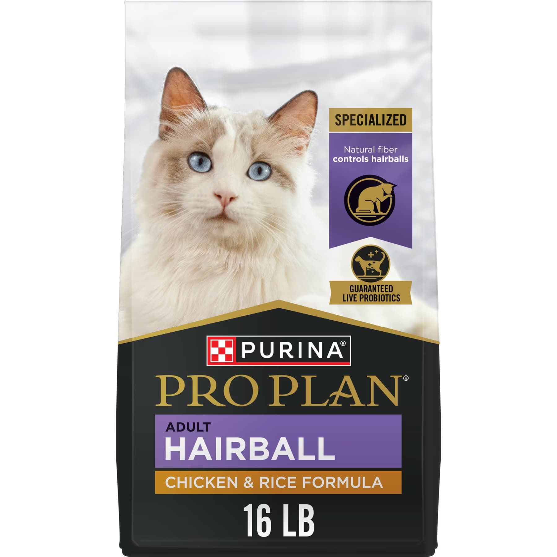 Purina Pro Plan Purina Pro Plan Adult Hairball Chicken & Rice Formula Dry Cat Food