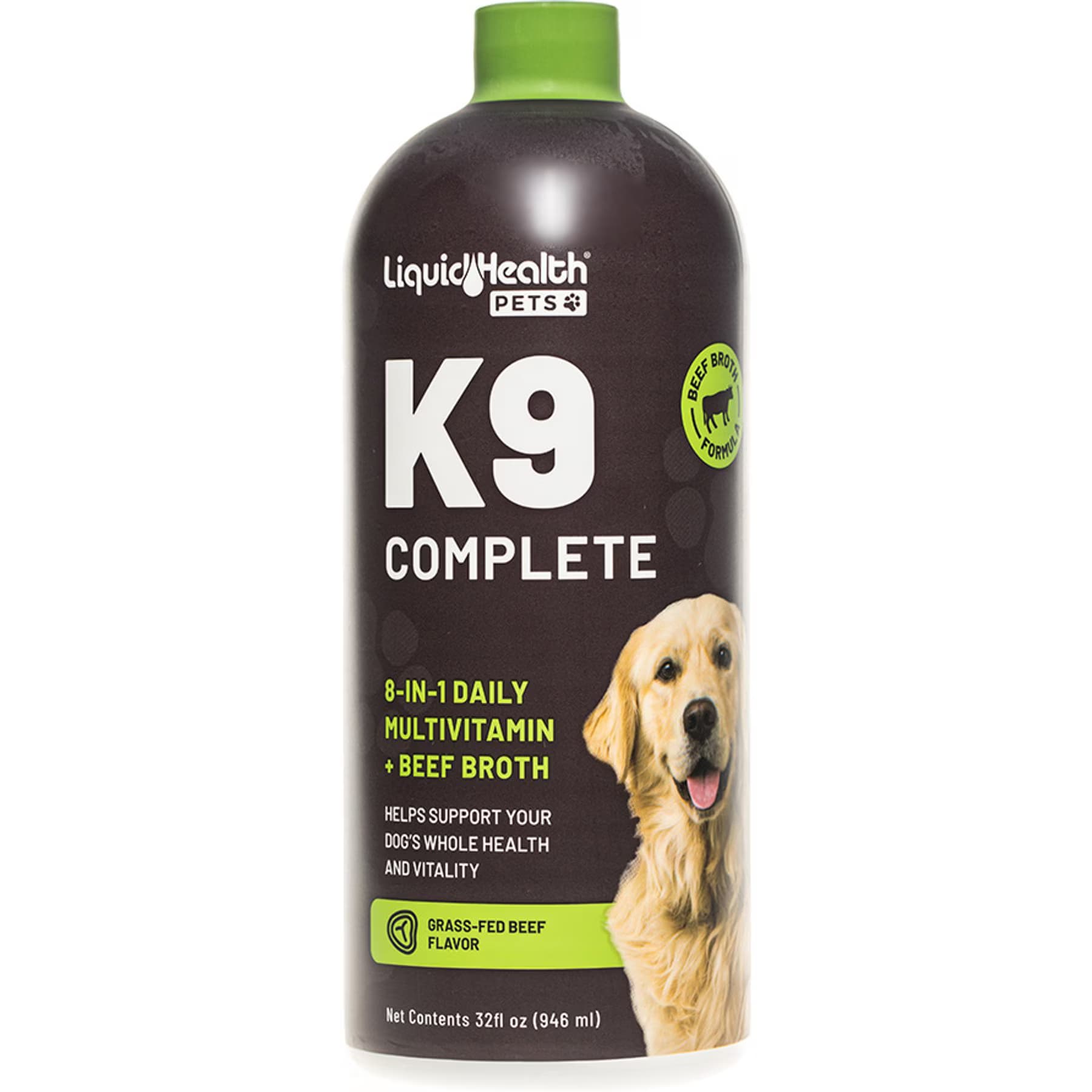 Liquid Health Pets Liquid Health Pets K9 Complete 8-in-1 Bacon Flavor Supplement for Dogs, 32-fl oz bottle