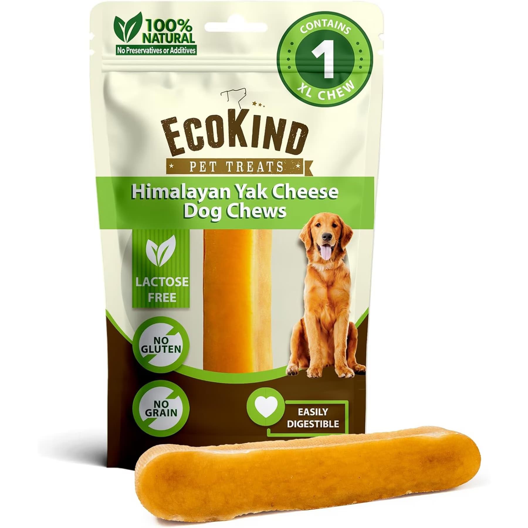 EcoKind EcoKind Giant Gold Yak Chews Dog Treats