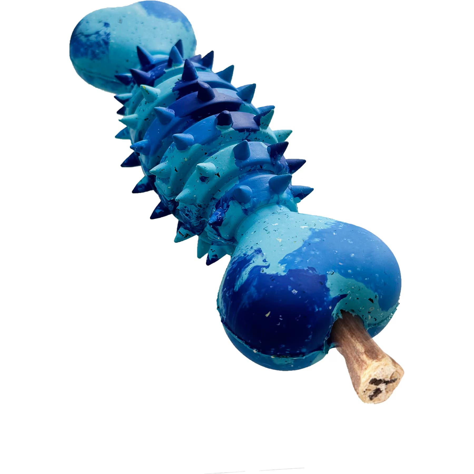 Arlee Home & Pet Arlee Home & Pet Max Fusion Made with Nike Grind Spike Bone Dog Chew Toy, Tie Dye Purple/Blue, Small