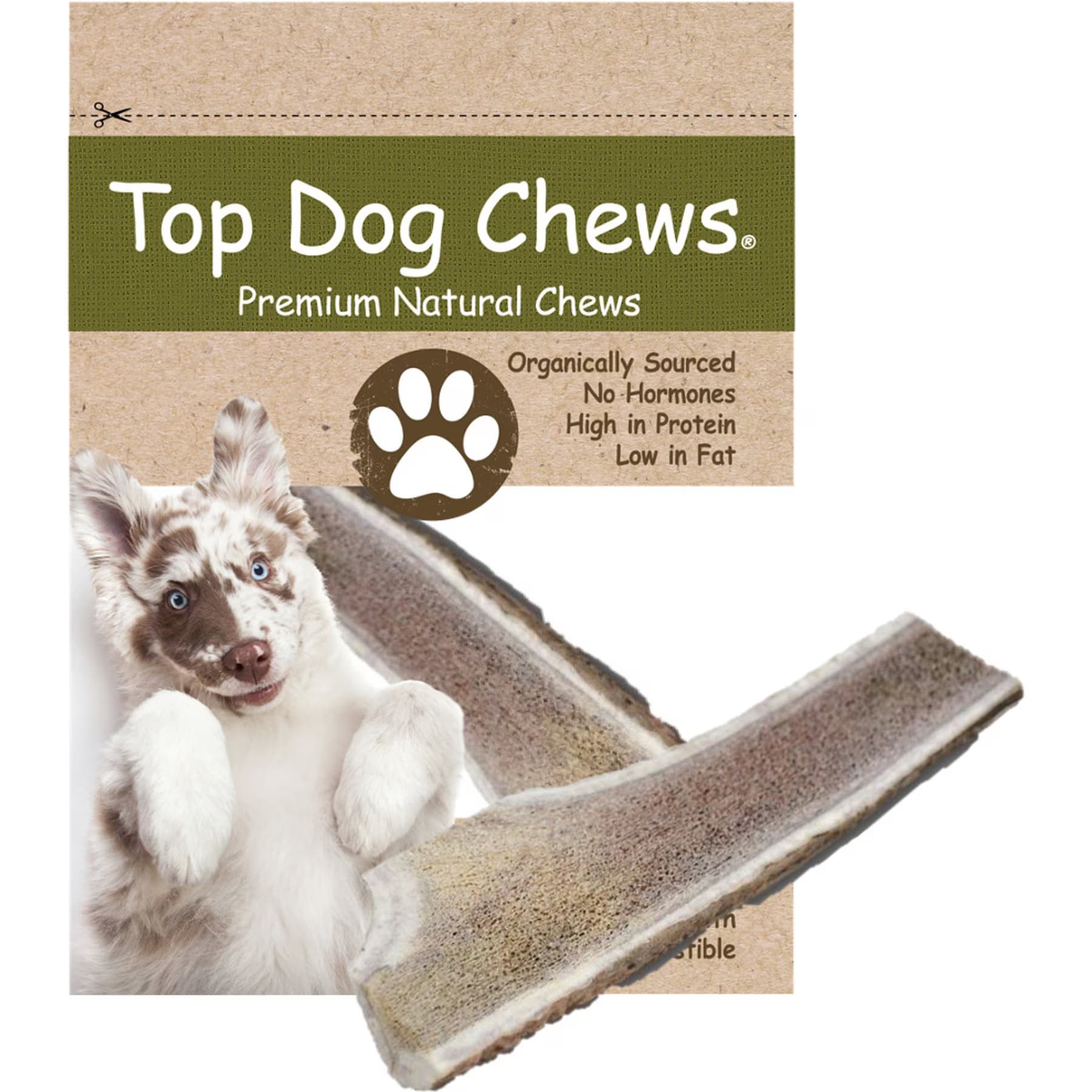 Top Dog Chews Top Dog Chews Elk Antler Split Dog Treats, X-Large