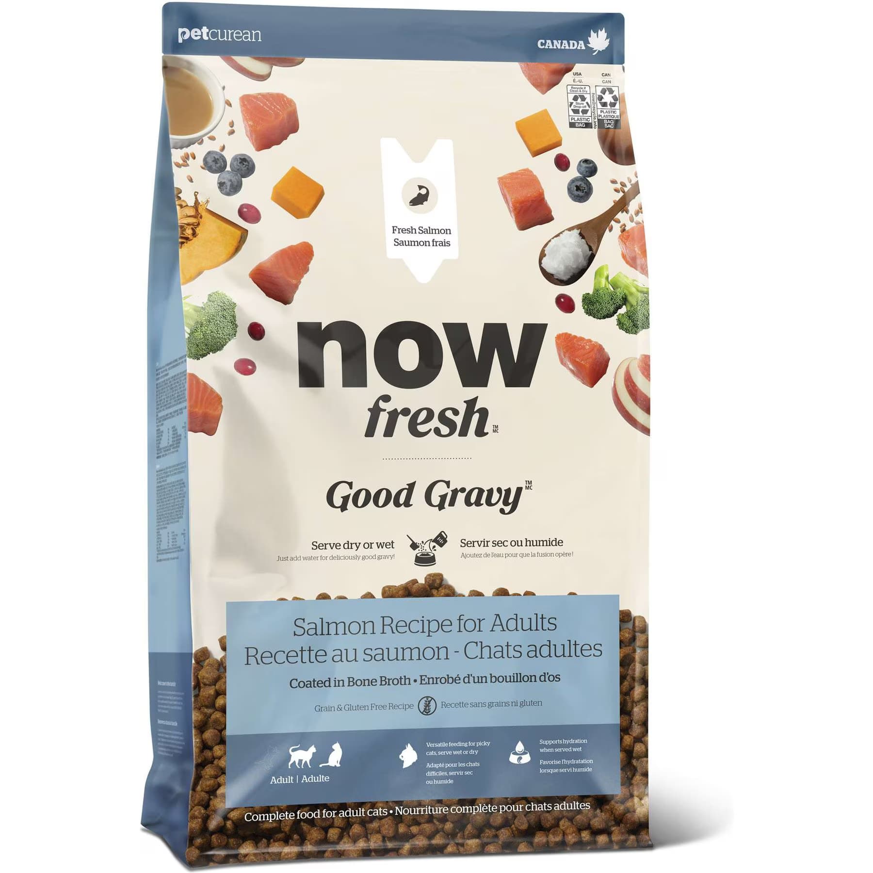 Now Fresh Now Fresh Good Gravy Salmon Recipe Grain-Free Adult Dry Cat Food