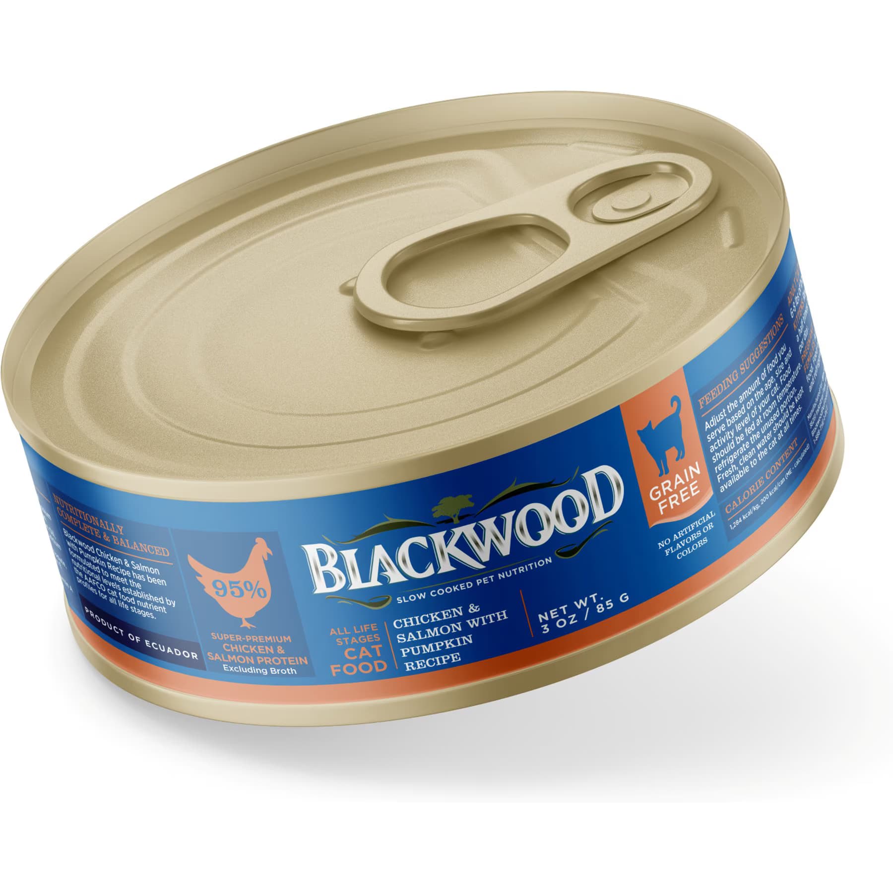 Blackwood Blackwood Grain-Free Chicken & Salmon with Pumpkin Recipe All Life Stages Wet Cat Food