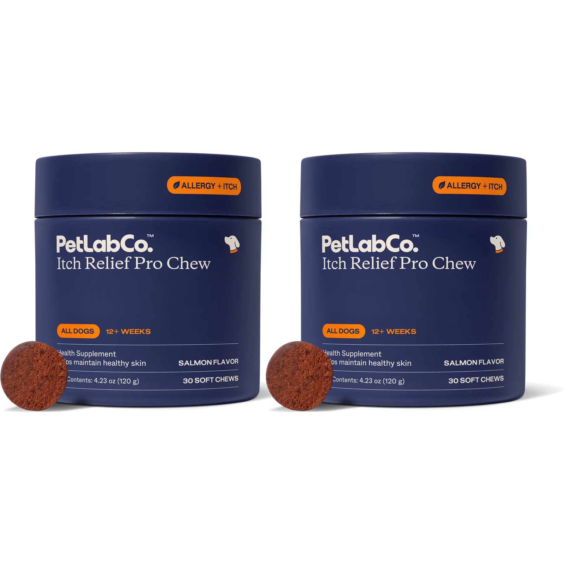 PetLabCo. PetLabCo. Itch Relief Chew Pro Salmon Flavored Soft Chew Skin & Allergy Supplement for Dogs