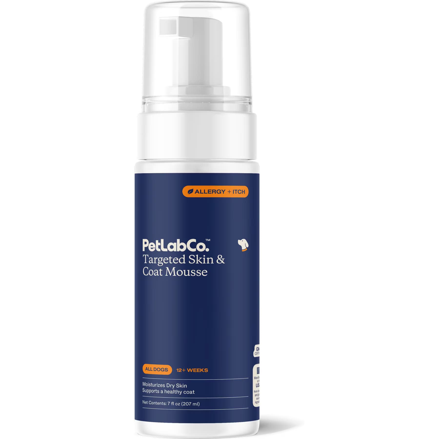 PetLabCo. PetLabCo. Targeted Skin & Coat Mousse, 7-fl oz bottle