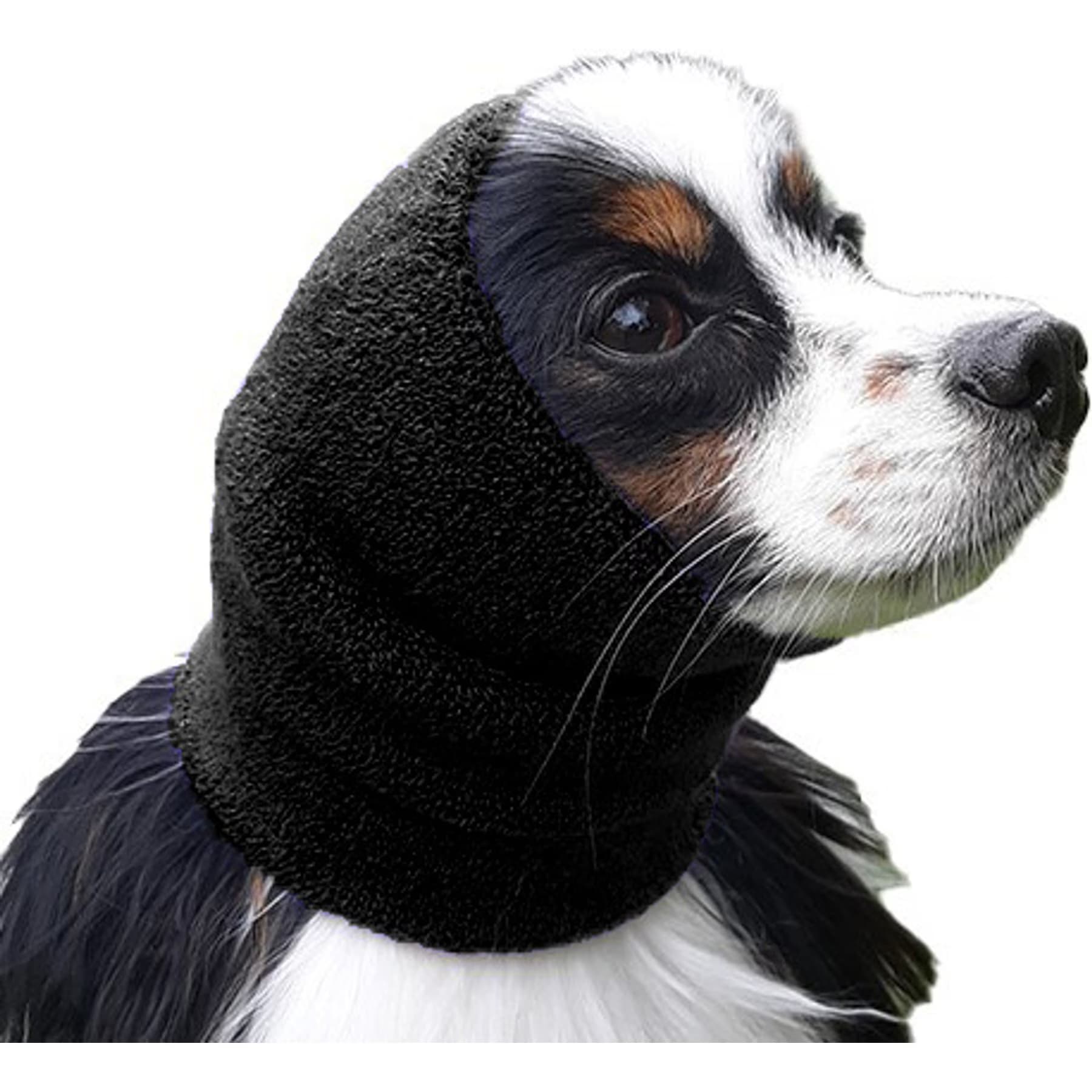 Happy Hoodie Thunder Grooming Fireworks Calming Band for Dogs & Cats, Black, X-Small — view 2