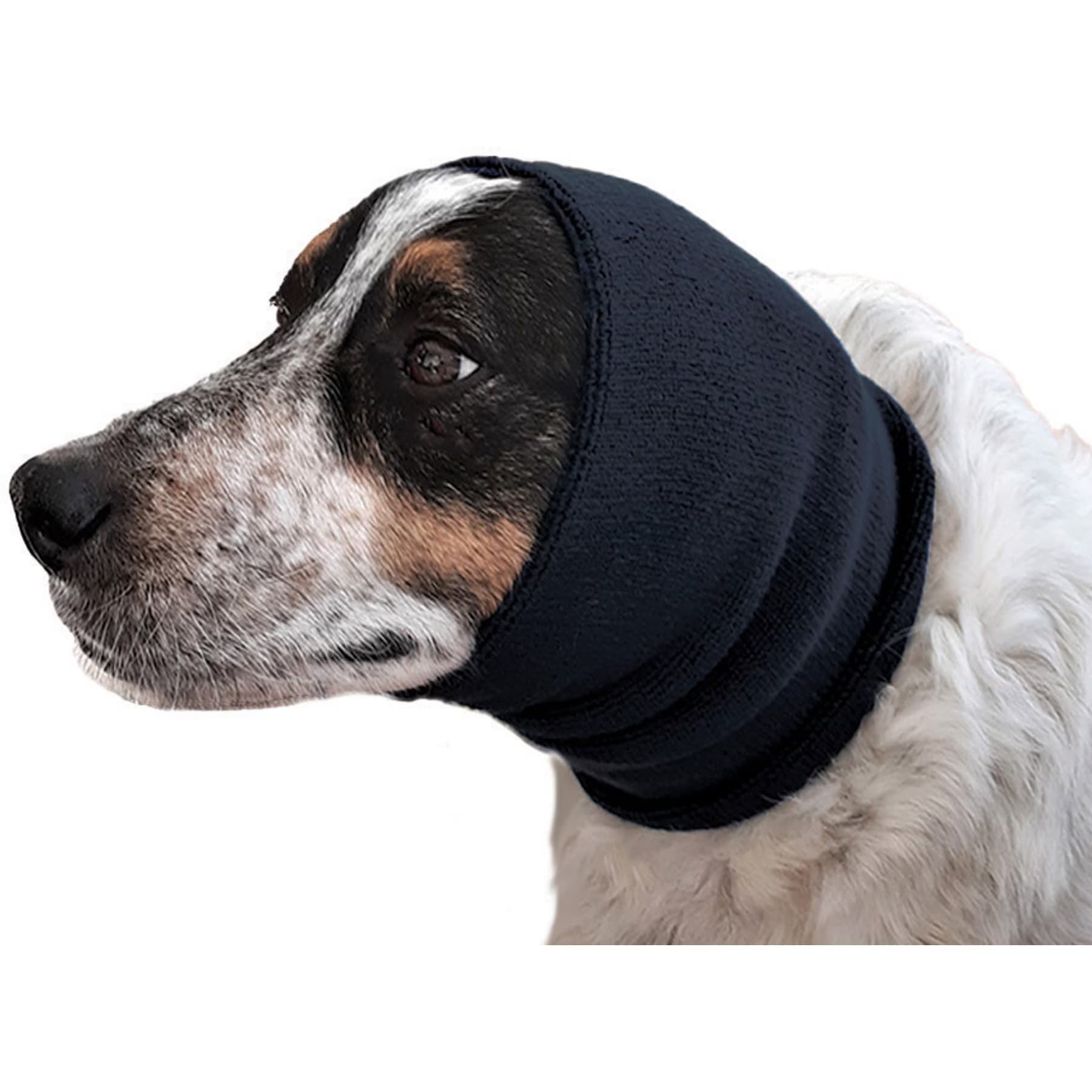 Happy Hoodie Thunder Grooming Fireworks Calming Band for Dogs & Cats, Black, X-Small — view 3
