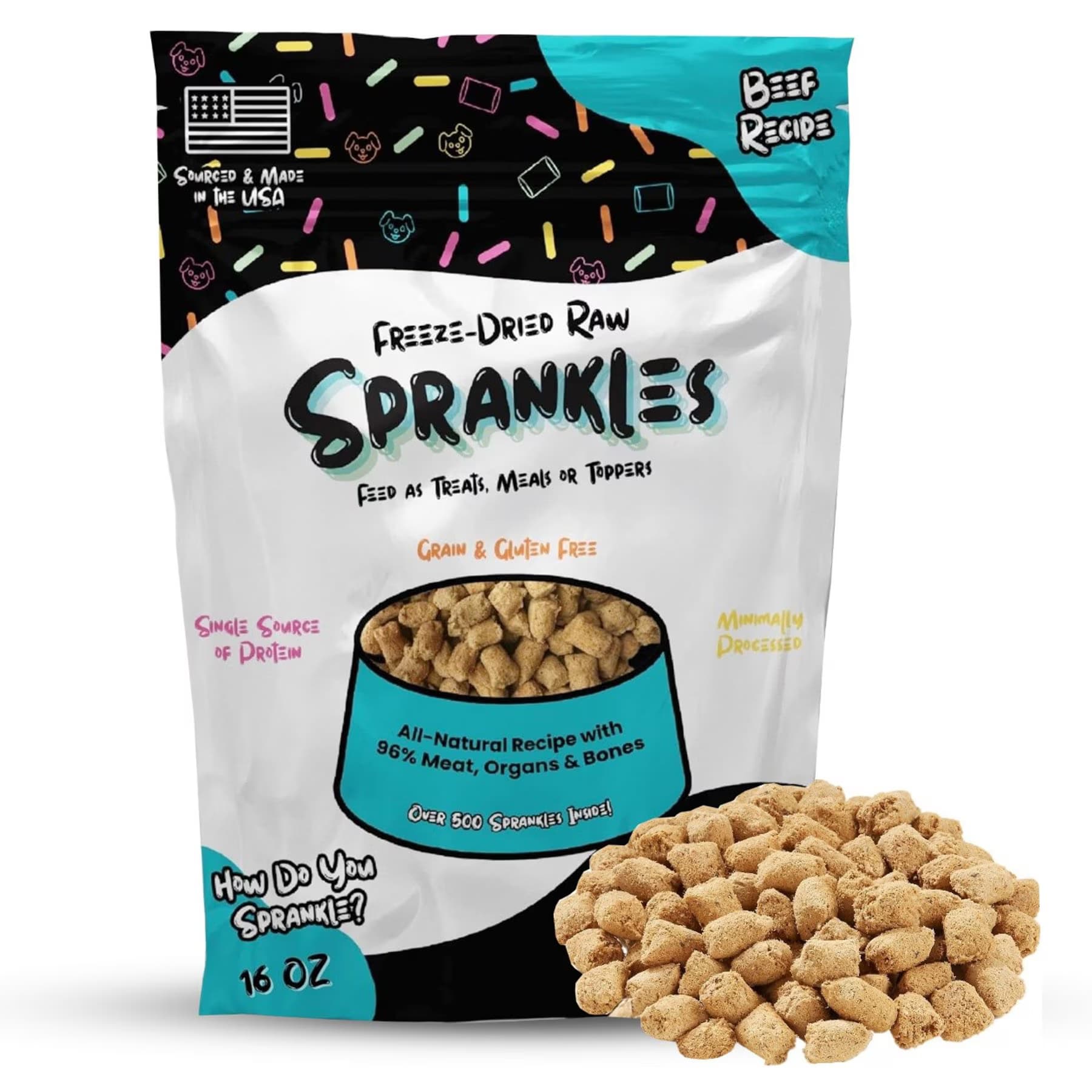 Sprankles Sprankles Beef Recipe Freeze-Dried Raw Dog Food