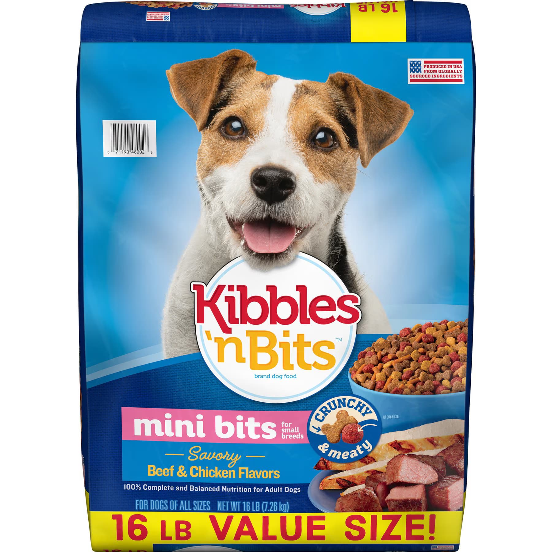 Kibbles 'n Bits Kibbles ‘n Bits Mini Bits Small Breed Savory Beef & Chicken Flavors 16-lb bag Dry Dog Food