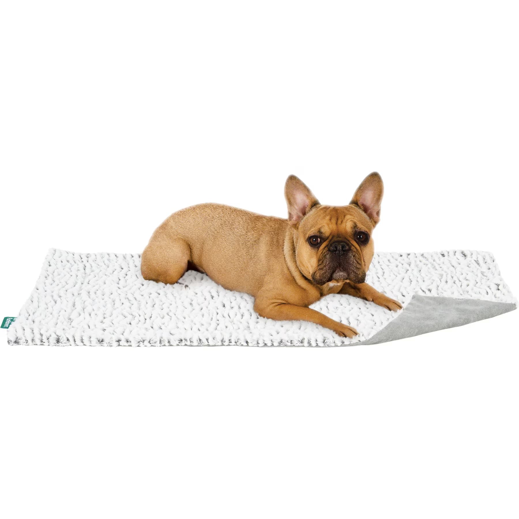 FurHaven FurHaven Birch Faux Fur & Suede Waterproof Dog Blanket, Gray, X-Large