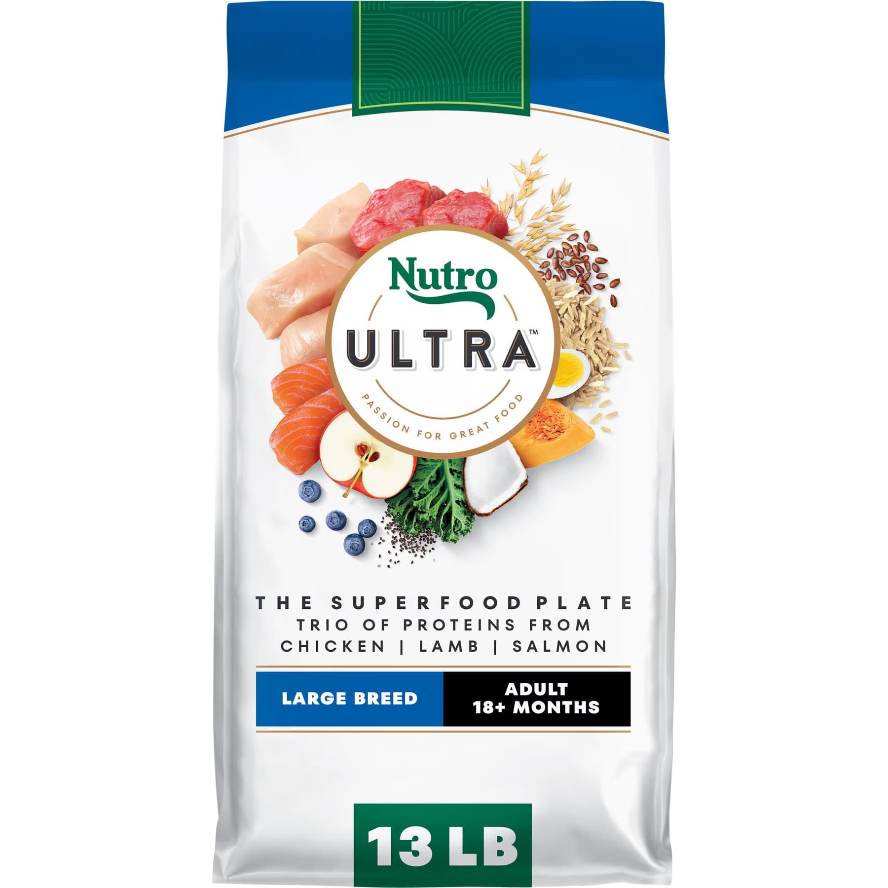 Nutro Ultra Adult Large Breed High Protein Trio of Proteins Chicken, Lamb & Salmon Dry Dog Food — view 3