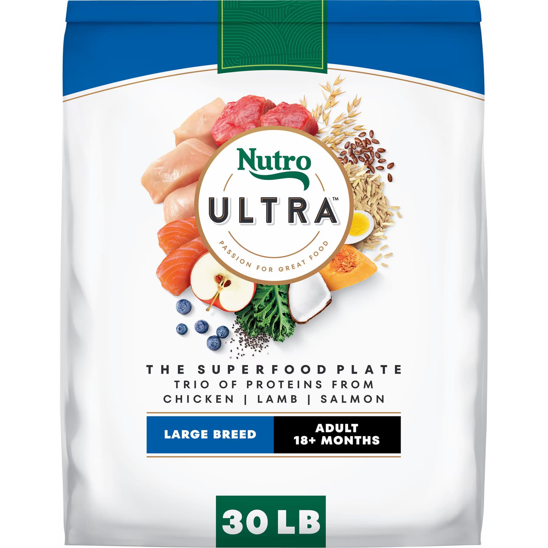 Nutro Nutro Ultra Adult Large Breed High Protein Trio of Proteins Chicken, Lamb & Salmon Dry Dog Food