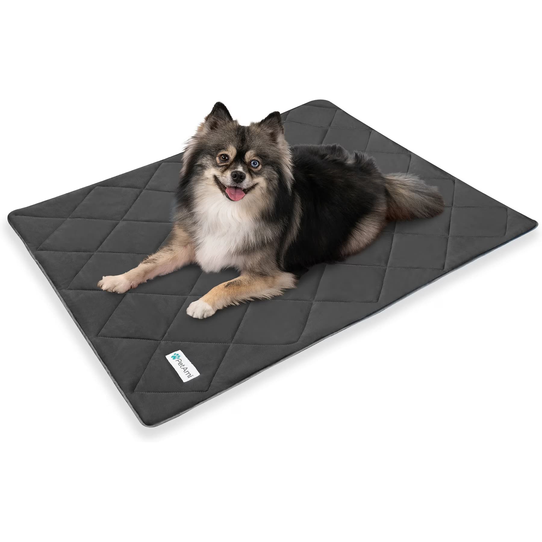PetAmi Soft Cooling Cat & Dog Blanket, Grey, X-Large — view 5