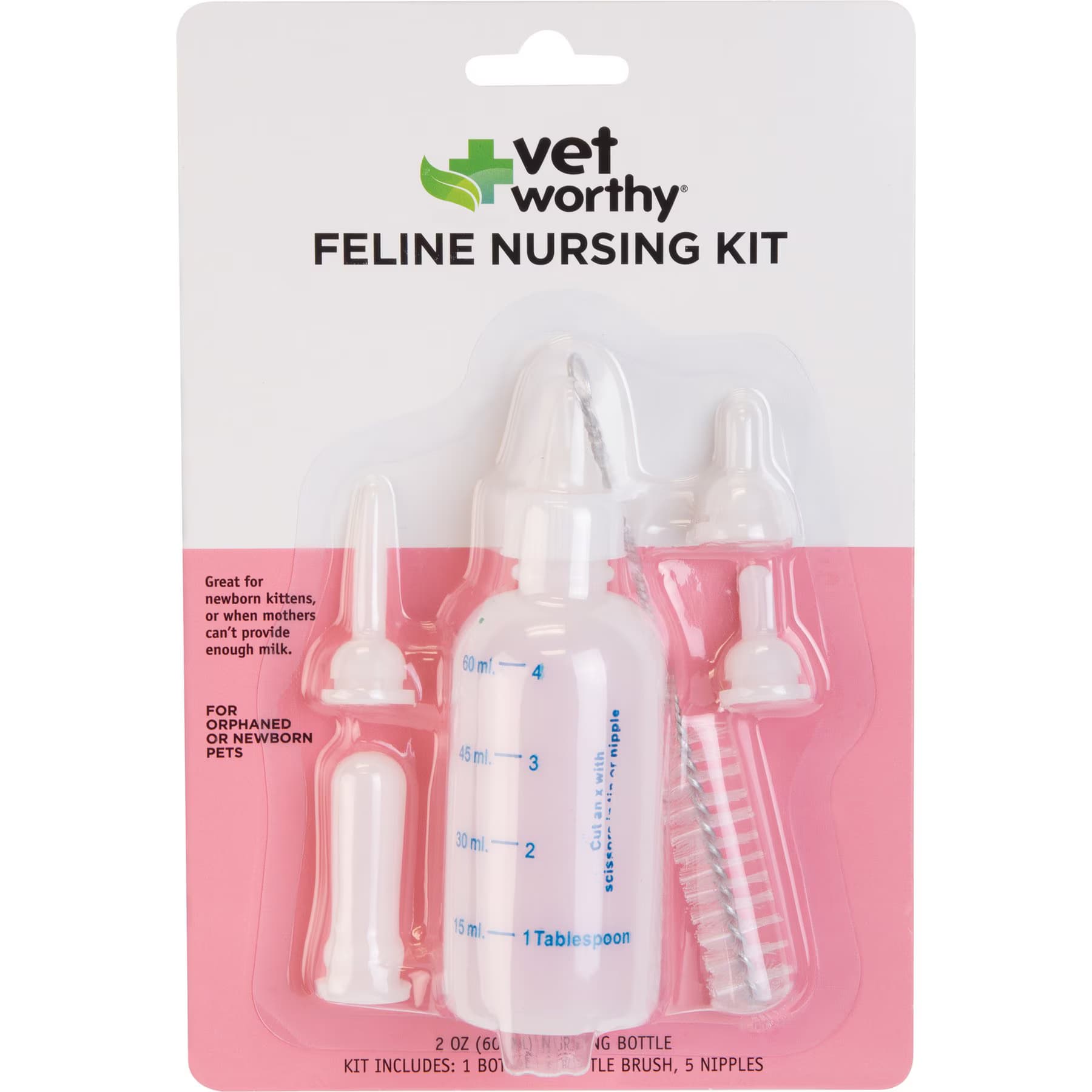 Vet Worthy Vet Worthy Feline Nursing Kit for Cats, 2-fl oz bottle