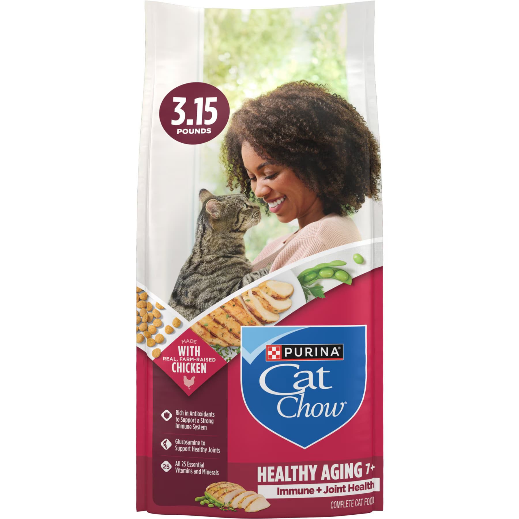 Cat Chow Cat Chow Essentials 7+ Immune + Joint Health Recipe Senior Dry Cat Food