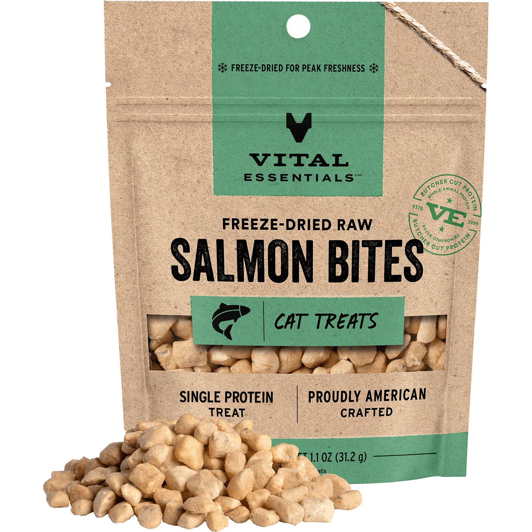 Vital Essentials Vital Essentials Salmon Bites Freeze-Dried Cat Treats