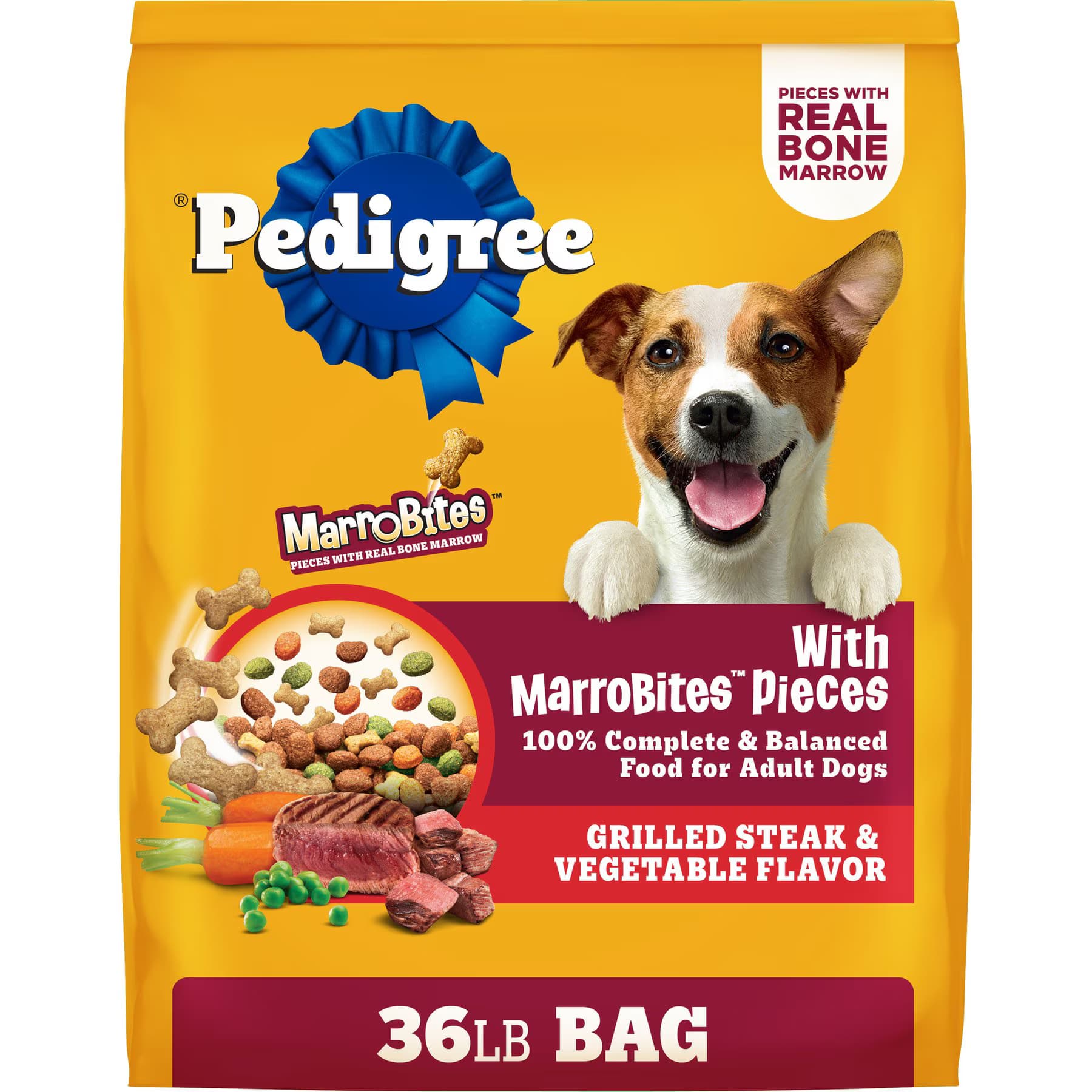 Pedigree Pedigree with MarroBites Steak & Vegetable Flavor Pieces Adult Dry Dog Food