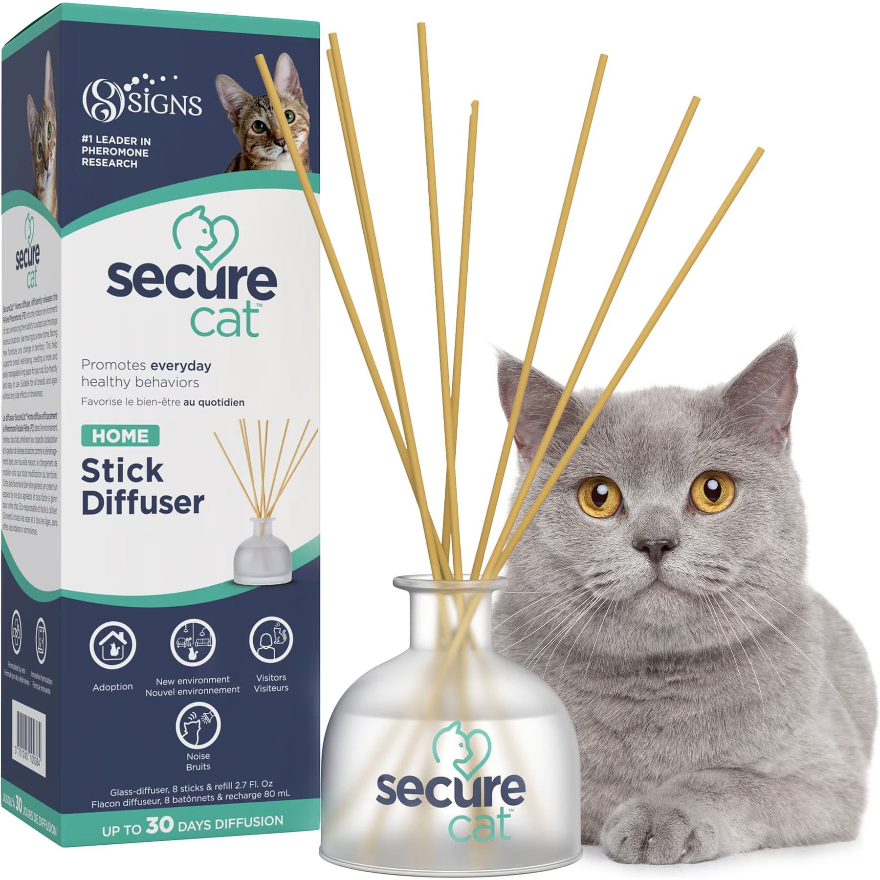 Secure Secure SecureCat™ Home Calming Diffuser for Cats, 2.7-fl oz