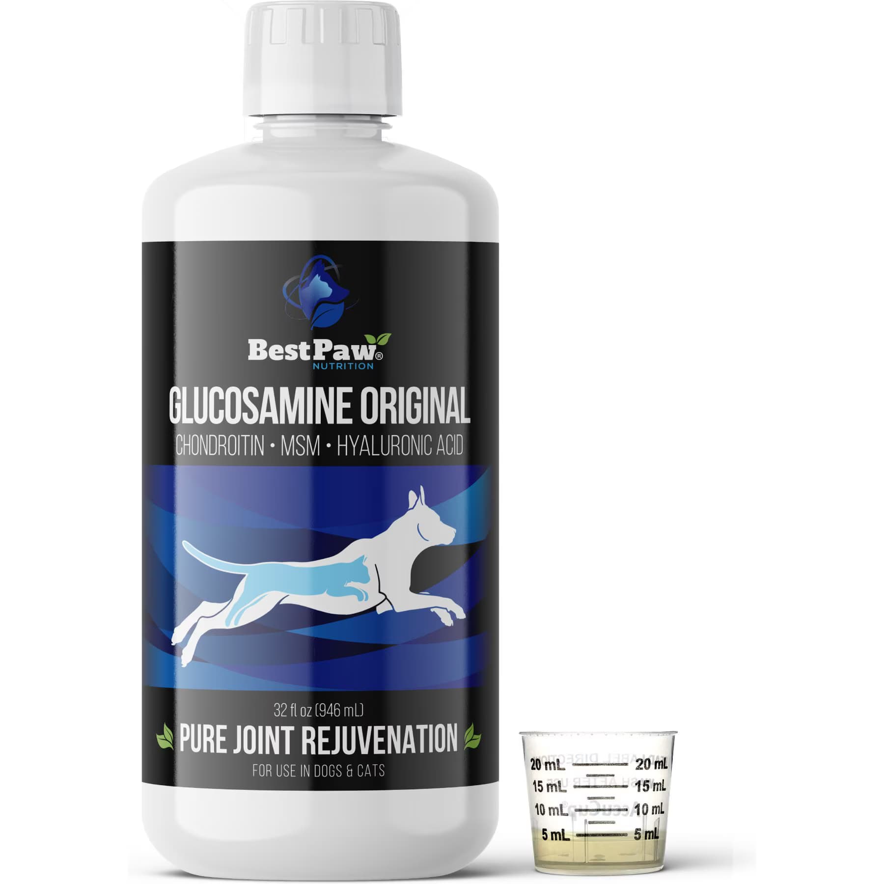 Best Paw Nutrition Best Paw Nutrition Original Dream Glucosamine Unflavored Liquid Joint Support Supplement for Dogs & Cats, 32-fl oz bottle