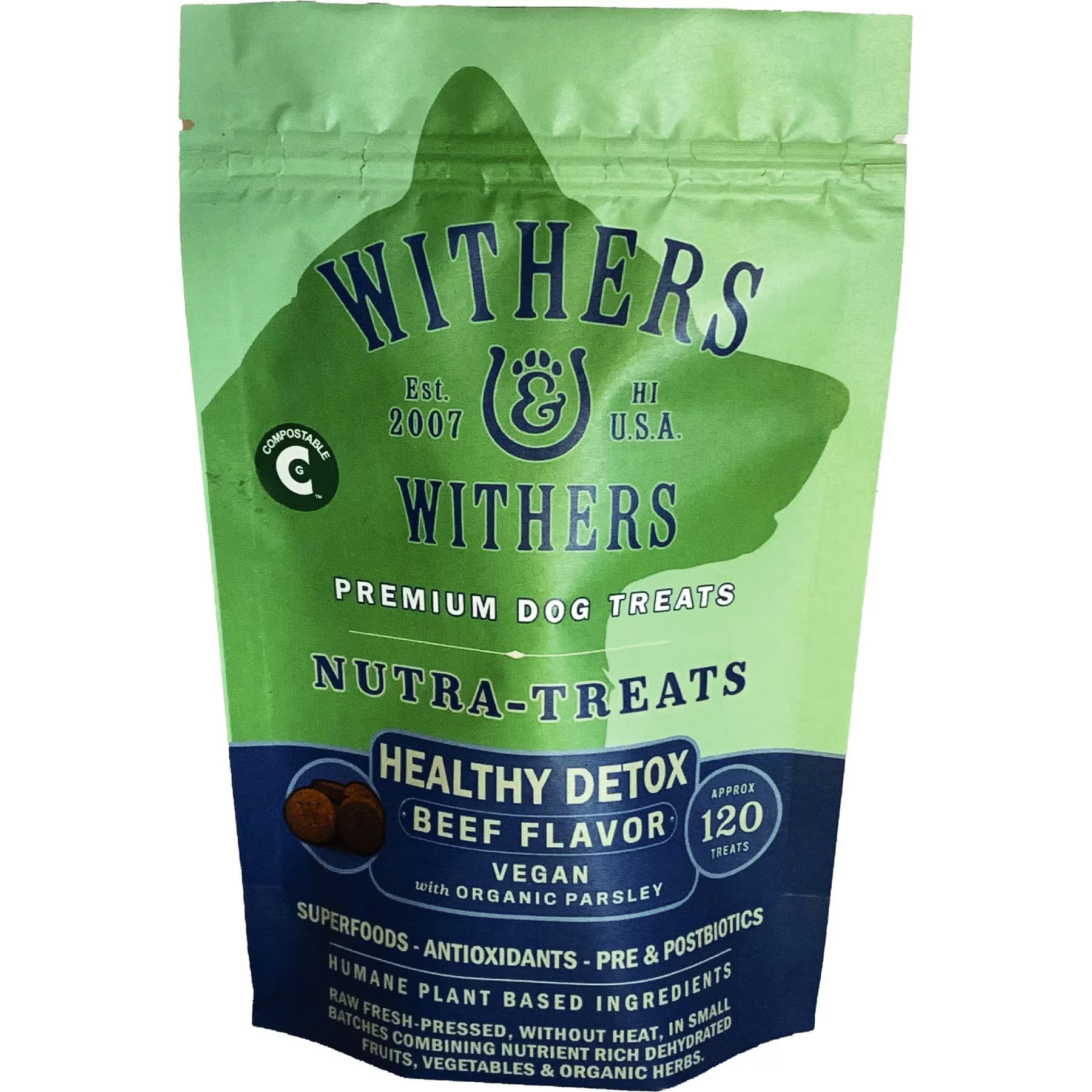 Withers & Withers Withers & Withers Plant-Based Formula, Vegan Roast Beef with Organic Parsley Dog Chews