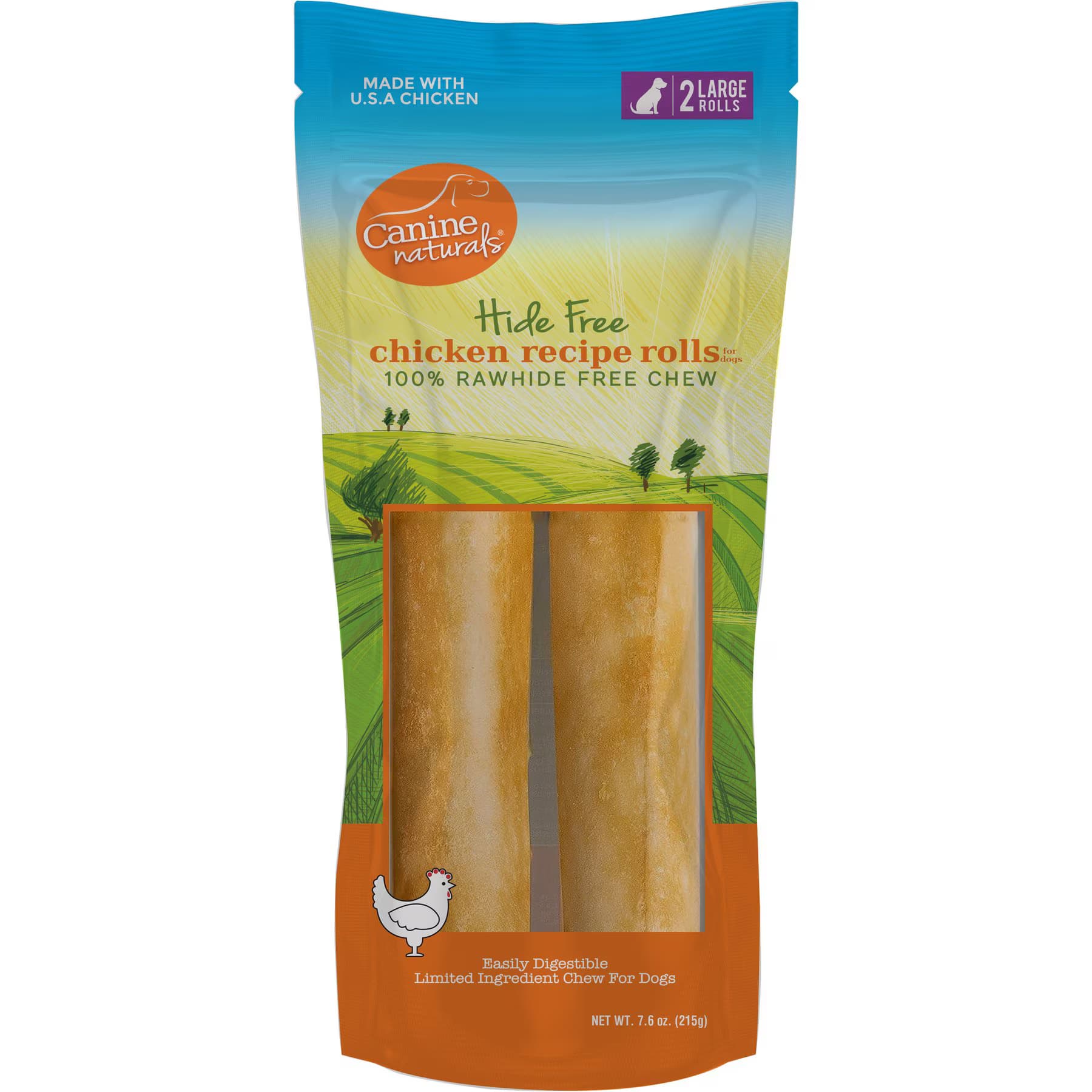 Canine Naturals Canine Naturals Hide Free Chicken Recipe Roll Dog Chew